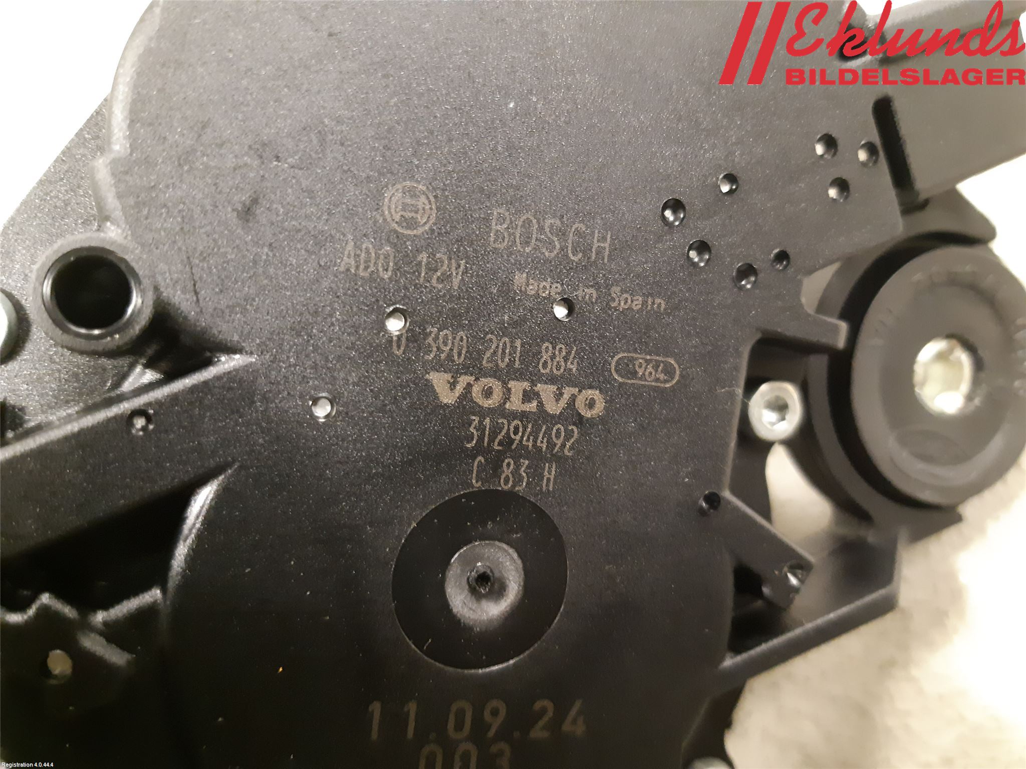 Volvo V60 11-13 Torkarmotor Baklucka