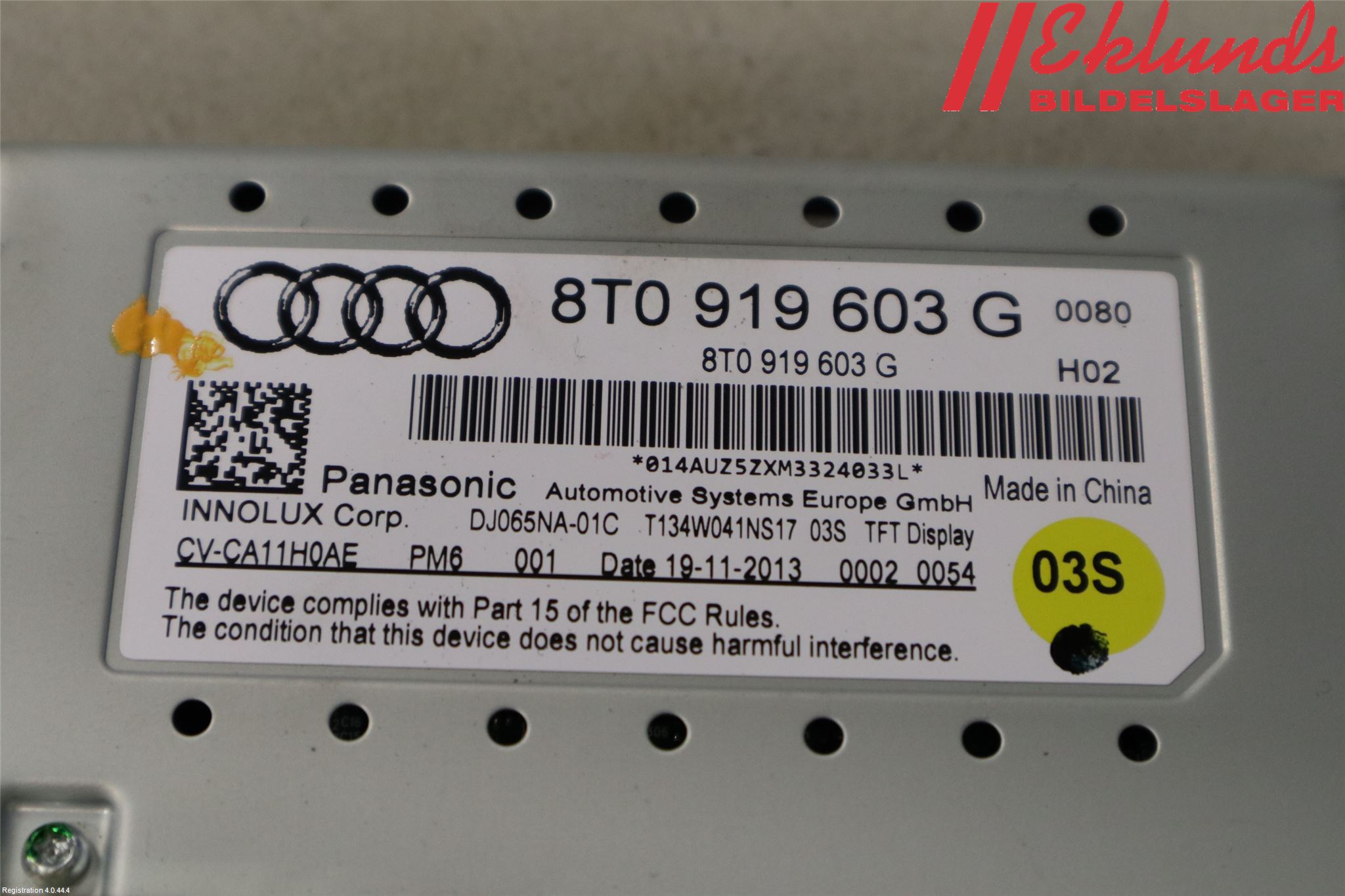 Audi A4 12-15 Bildskärm