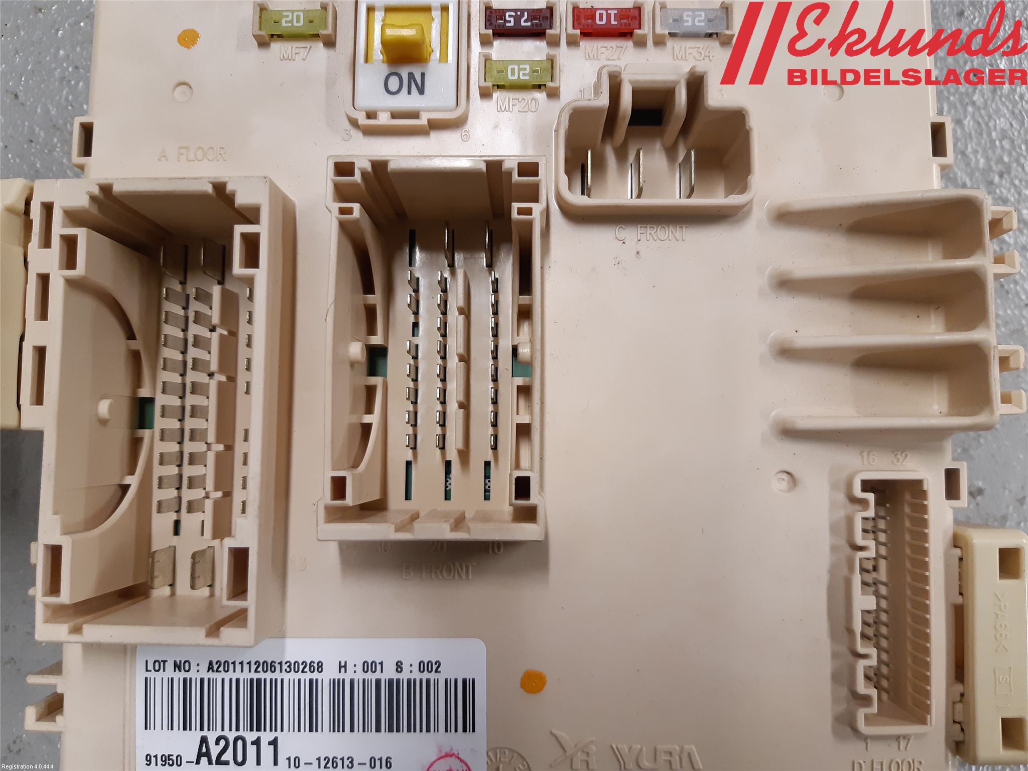 Kia CEED 12-18 Säkringsdosa-Elcentral