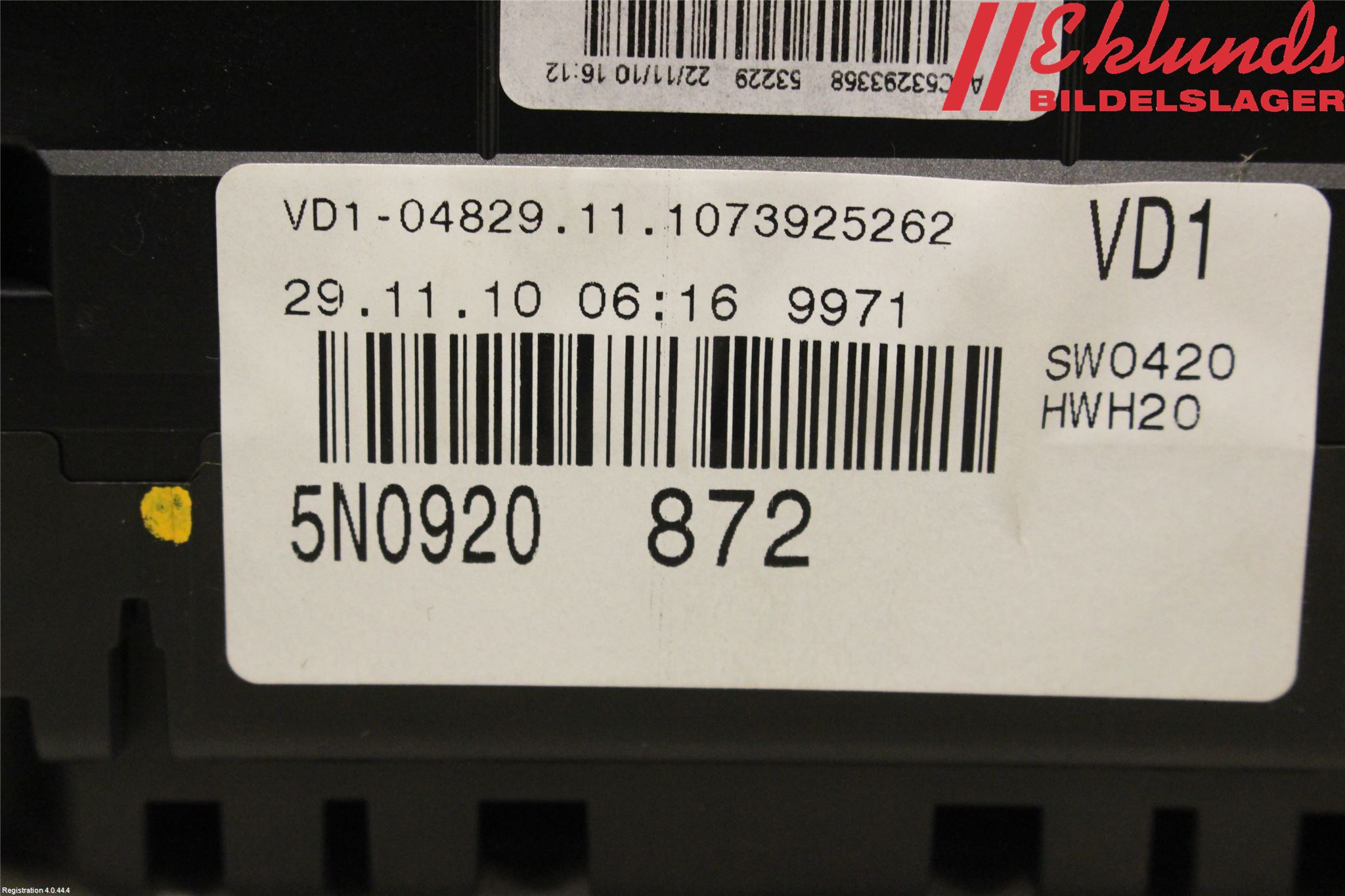 Volkswagen VW TIGUAN 07-16 Instrument Komb