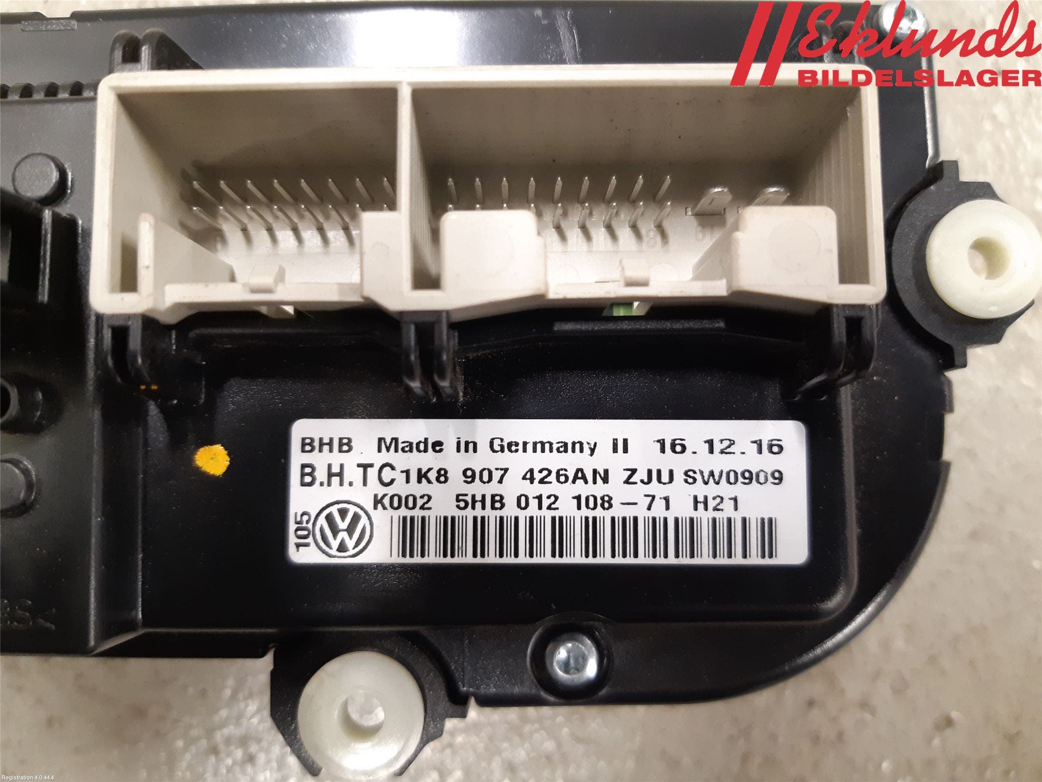 Volkswagen VW CADDY 16-20 Ac Styrenhet Ac Manöveren