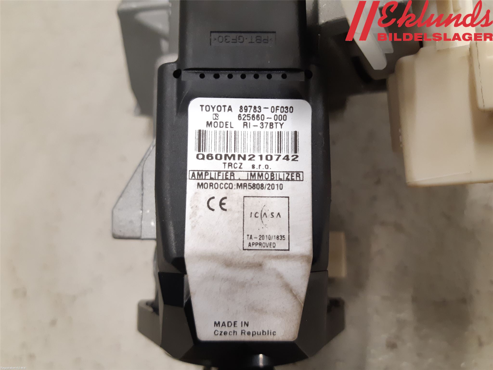 Toyota VERSO 09-18 Tändlås