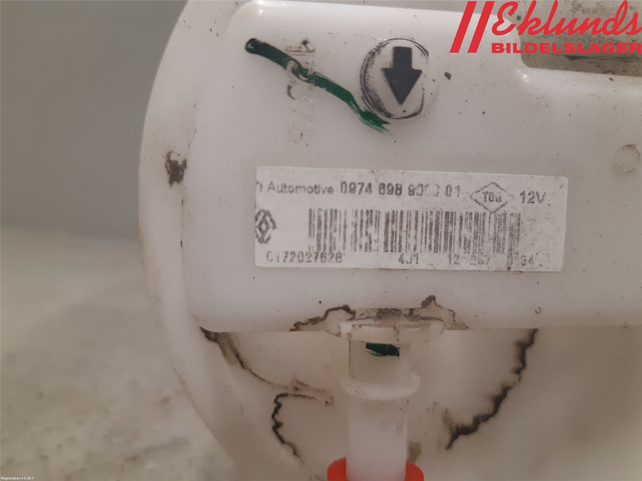 Renault CLIO IV 12-16 Bränslepump El