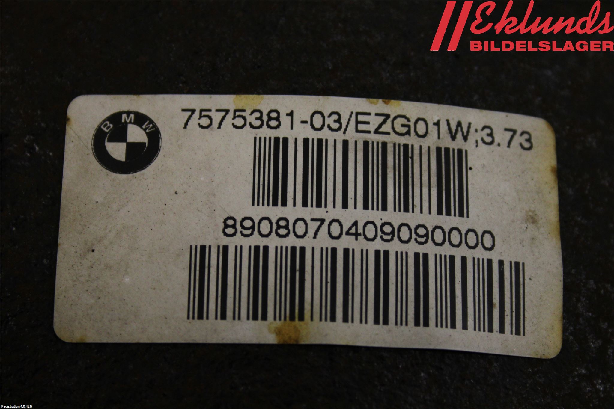 BMW X3 E83     03-10 Bakväxel-Diff