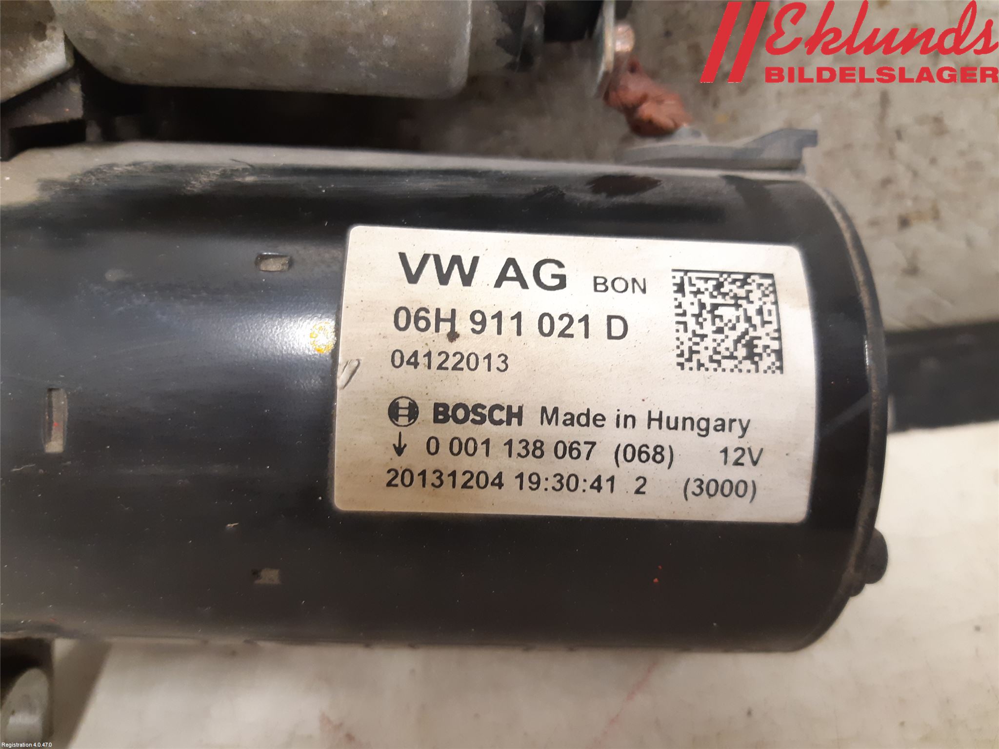 Audi A4 12-15 Startmotor