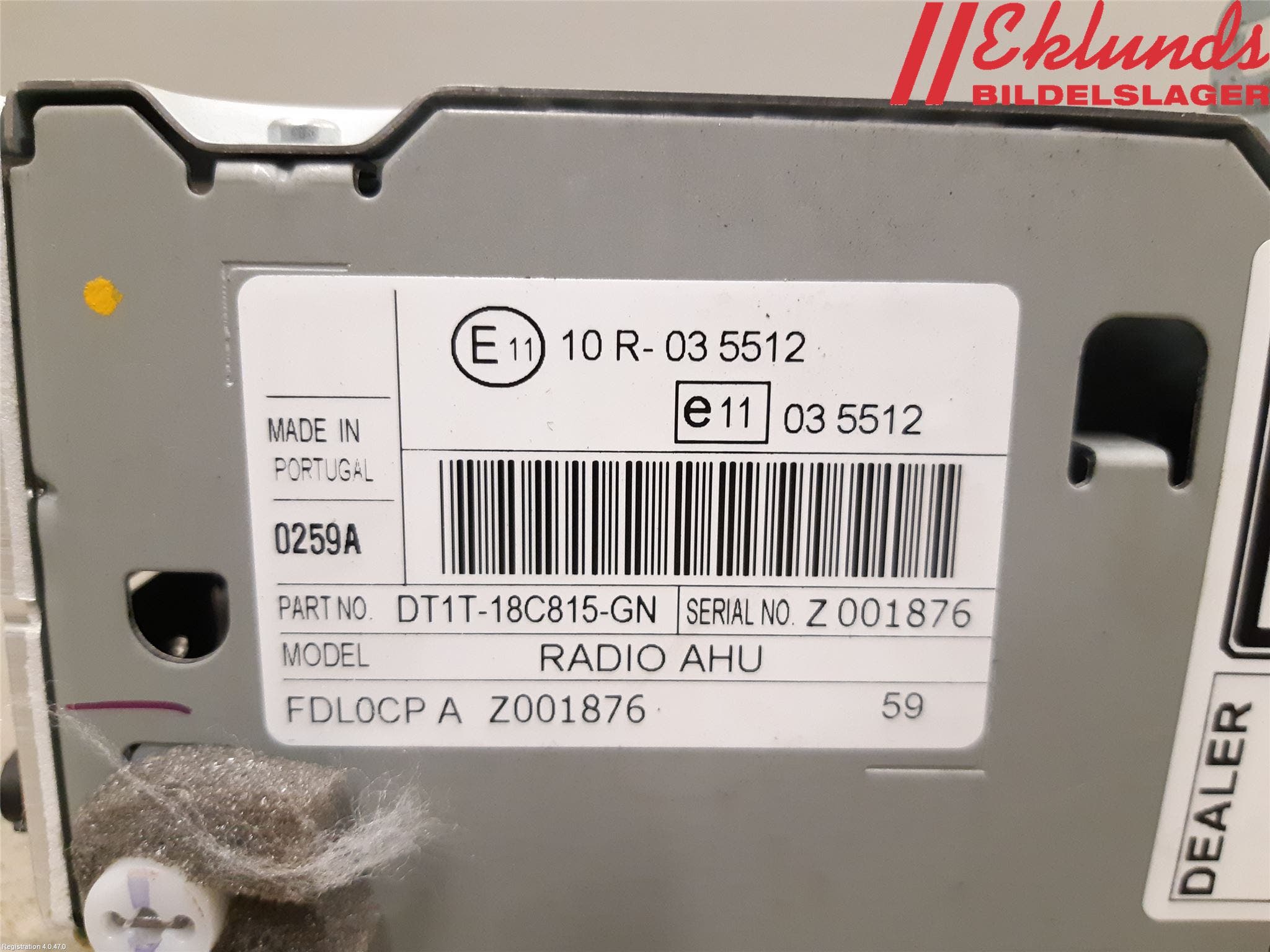 Ford TRANSIT/TOURNEO CONNECT 13-22 Cd Radio - Multimediapanel