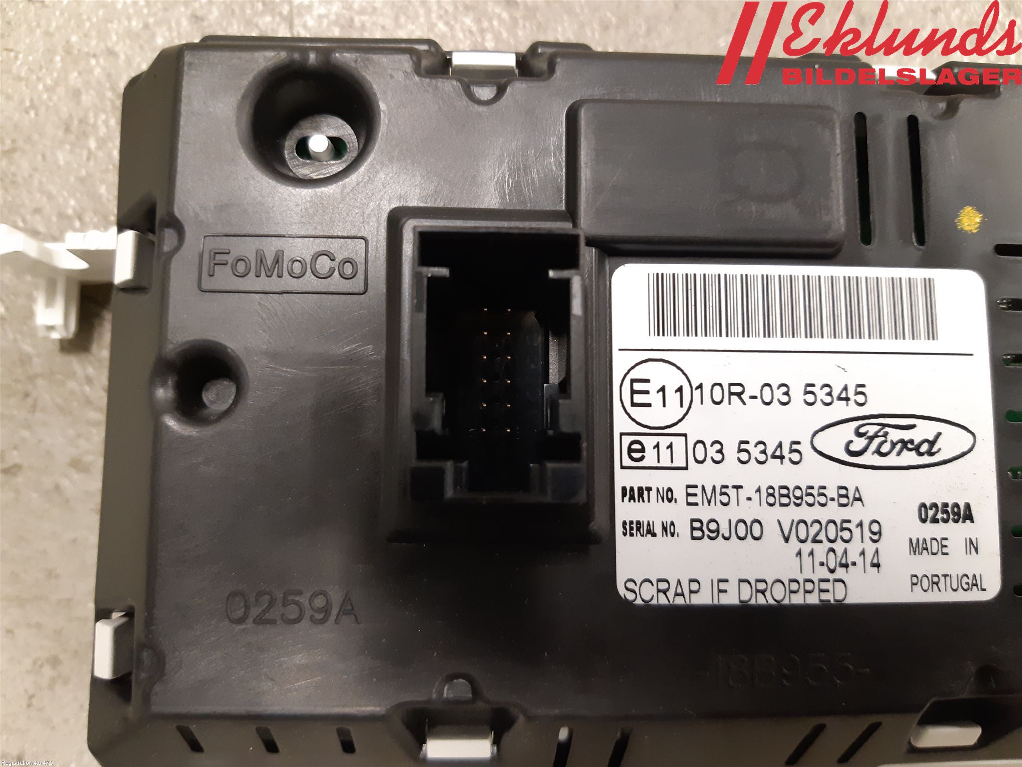 Ford TRANSIT/TOURNEO CONNECT 13-22 Cd Radio - Multimediapanel