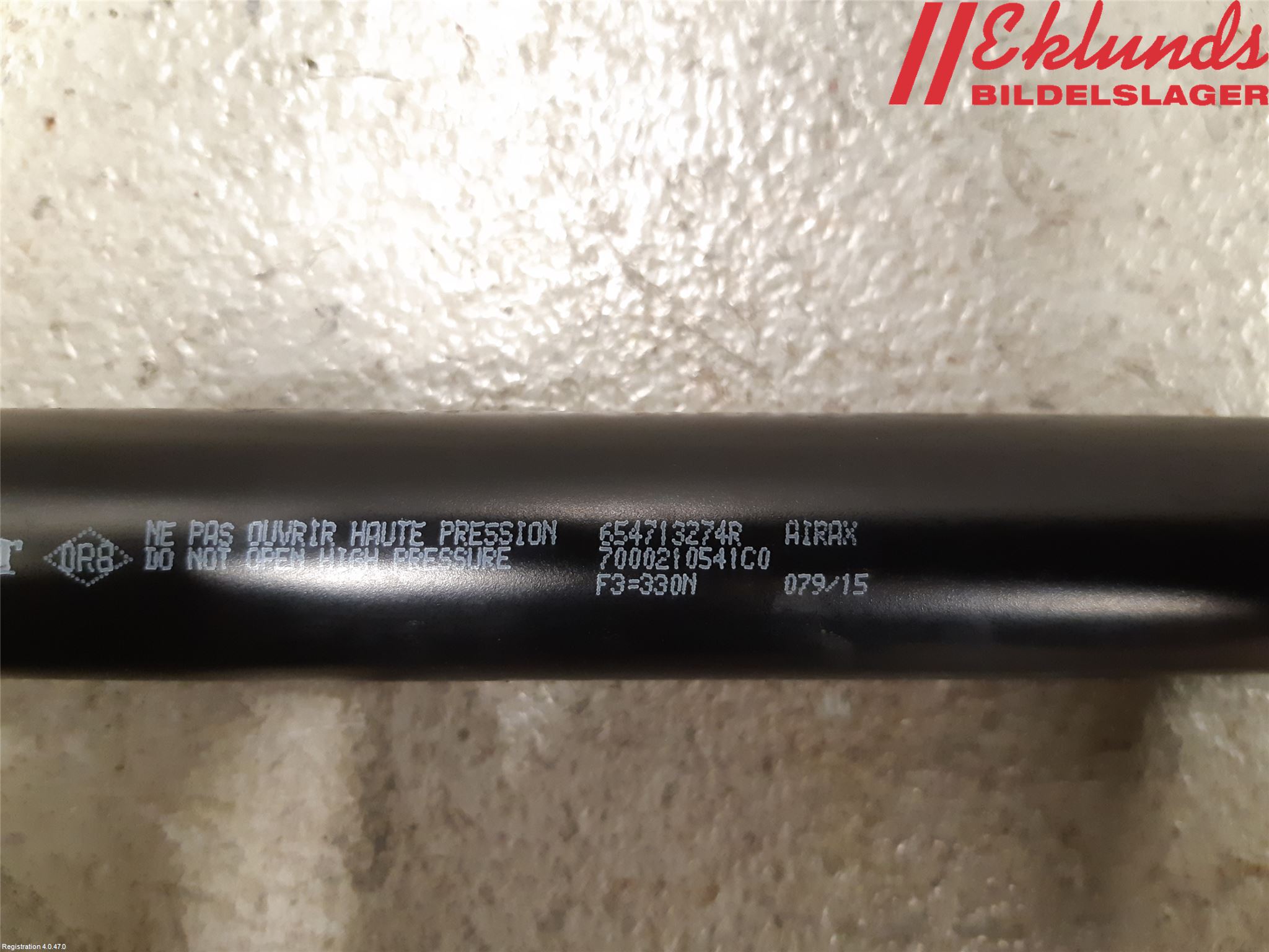 Dacia LOGAN MCV/STEPWAY Gasfjäder Motorhuv