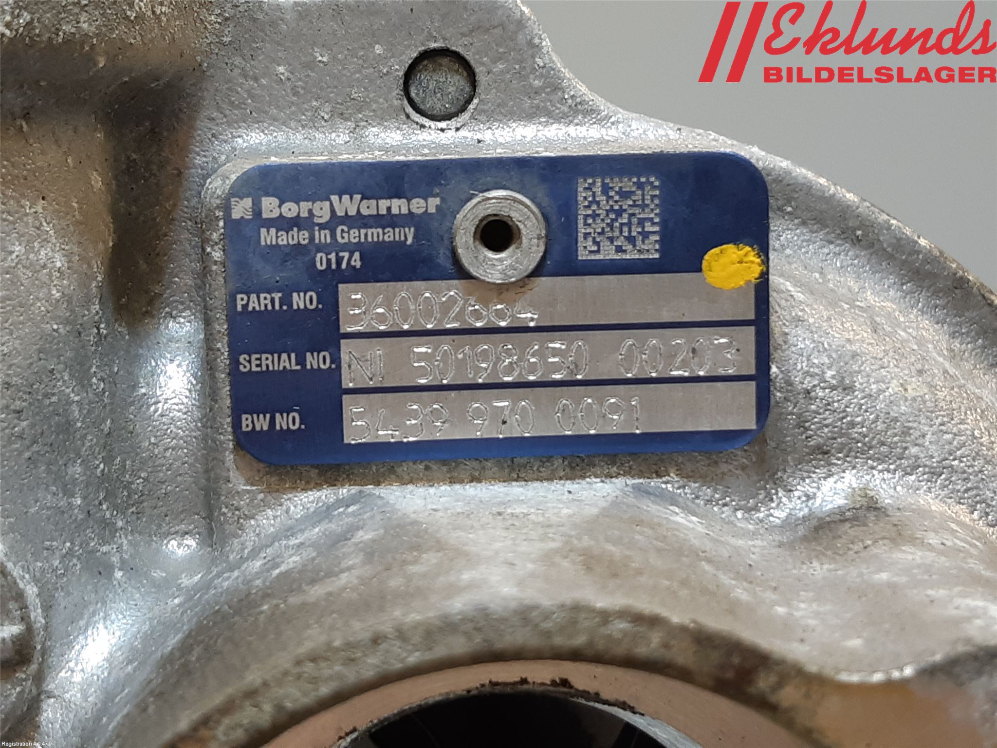 Volvo V60 11-13 Turboaggregat