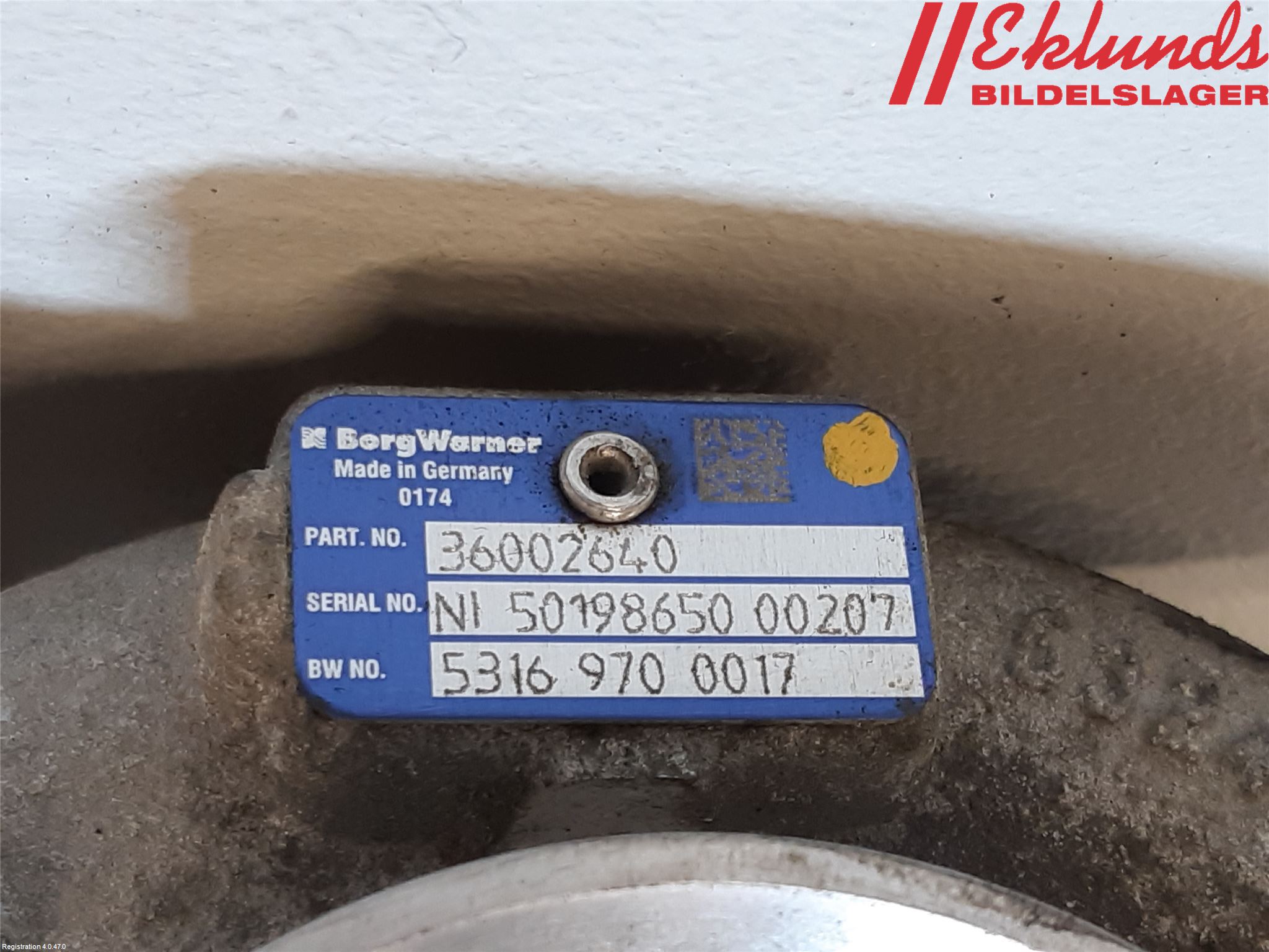 Volvo V60 11-13 Turboaggregat