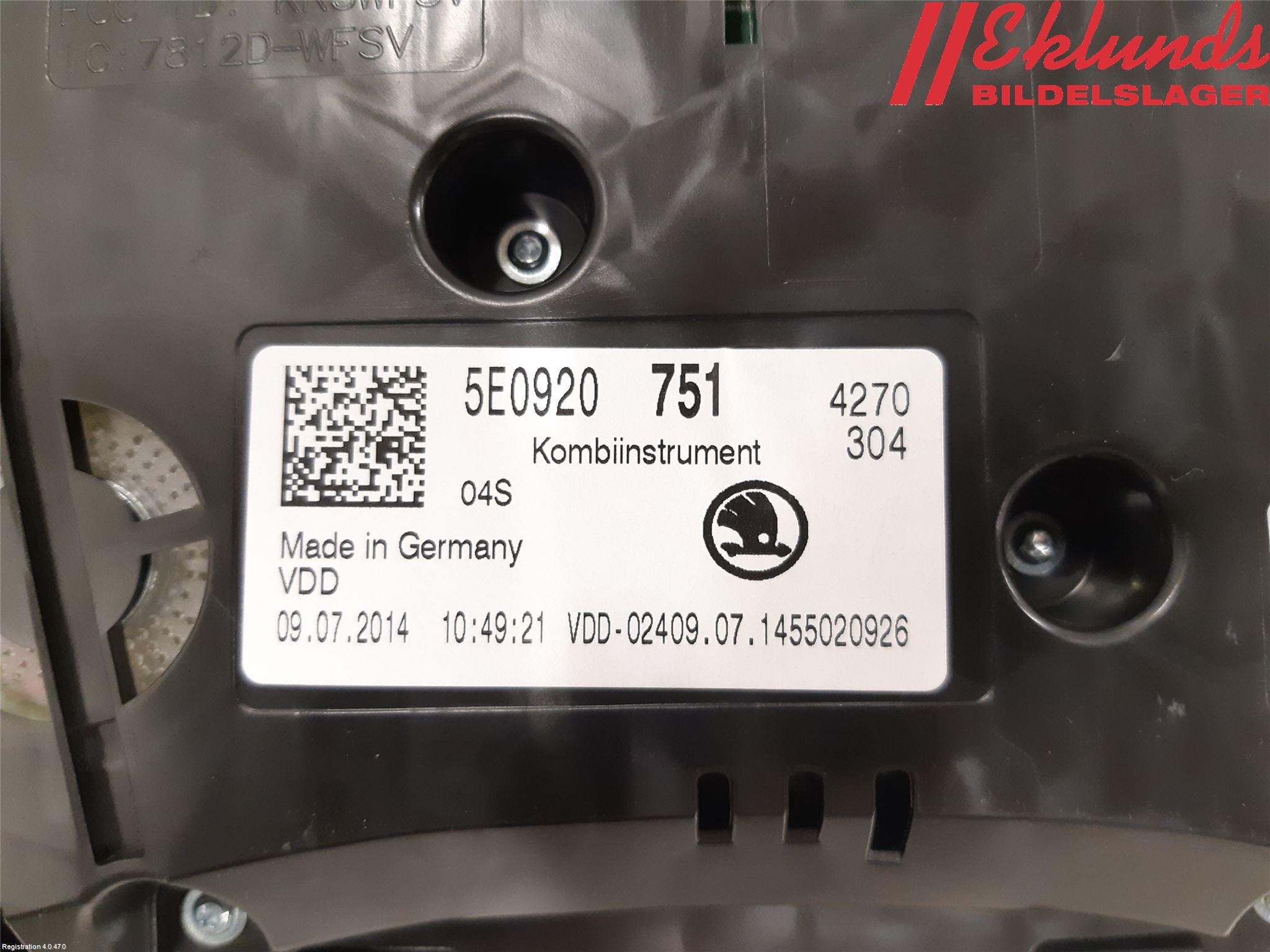 Skoda OCTAVIA (5E) 13-20 Instrument Komb