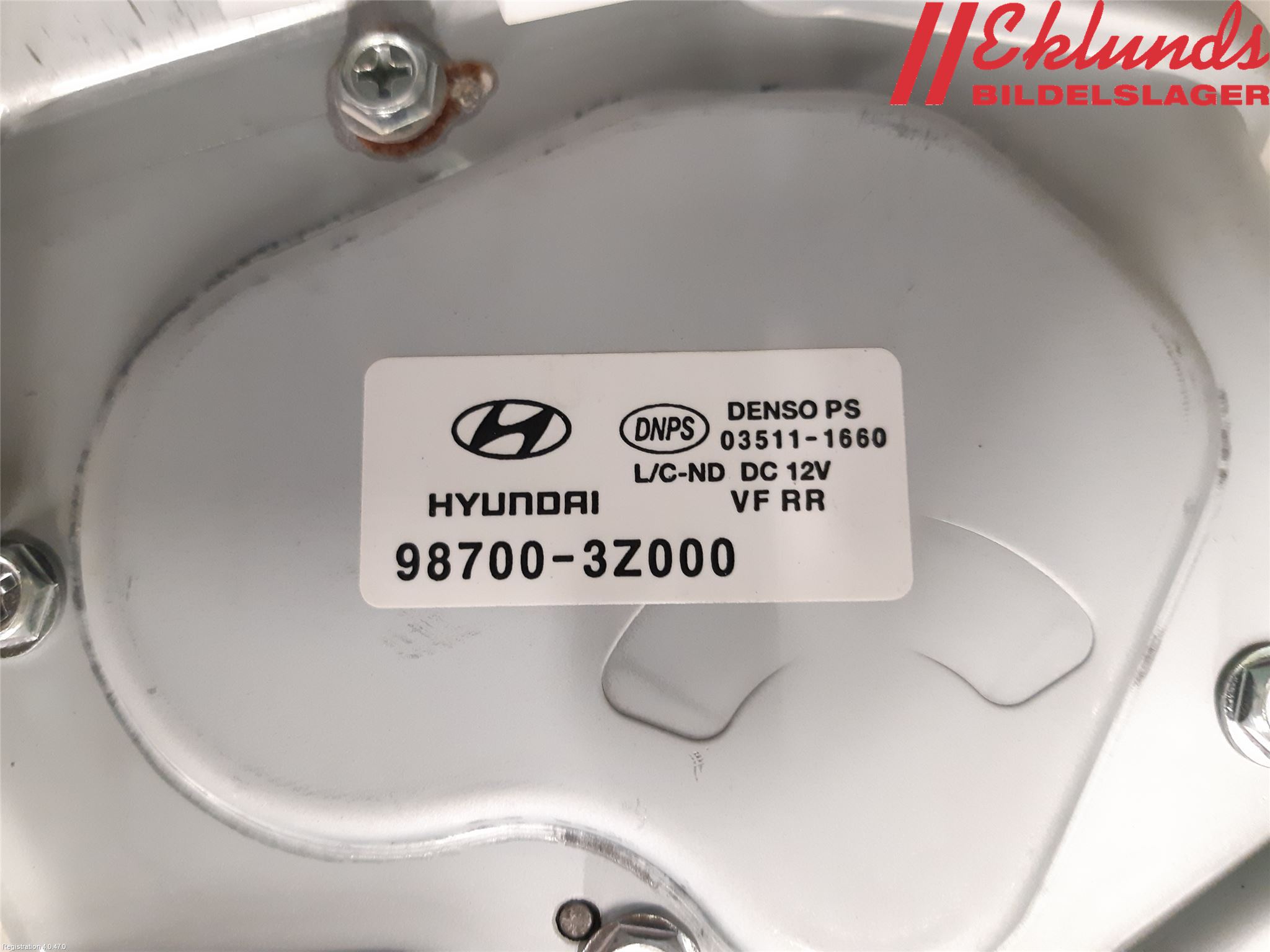 Hyundai i40 08-15 Torkarmotor Baklucka