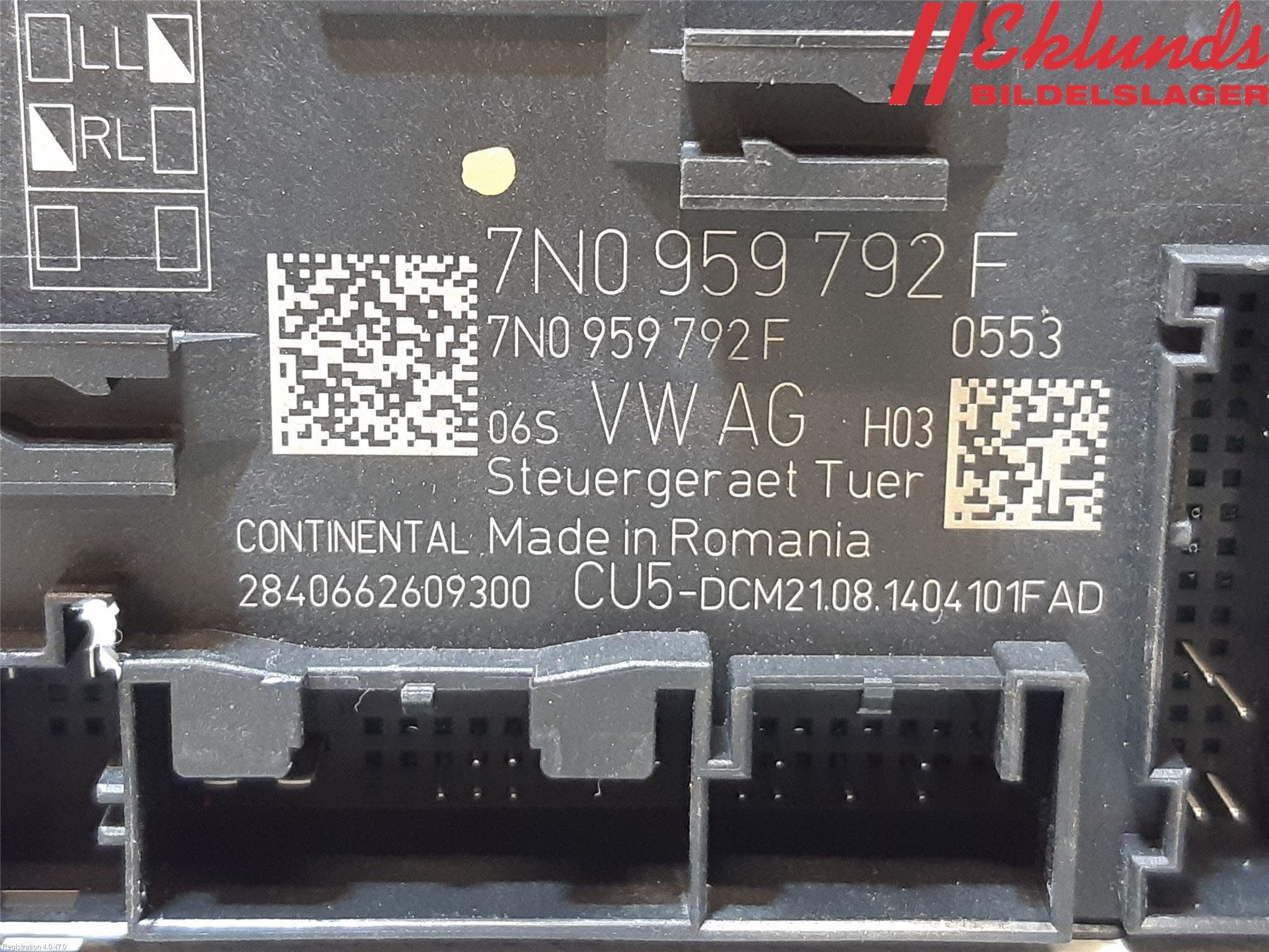 Volkswagen VW SHARAN 11- Styrenhet Dörr