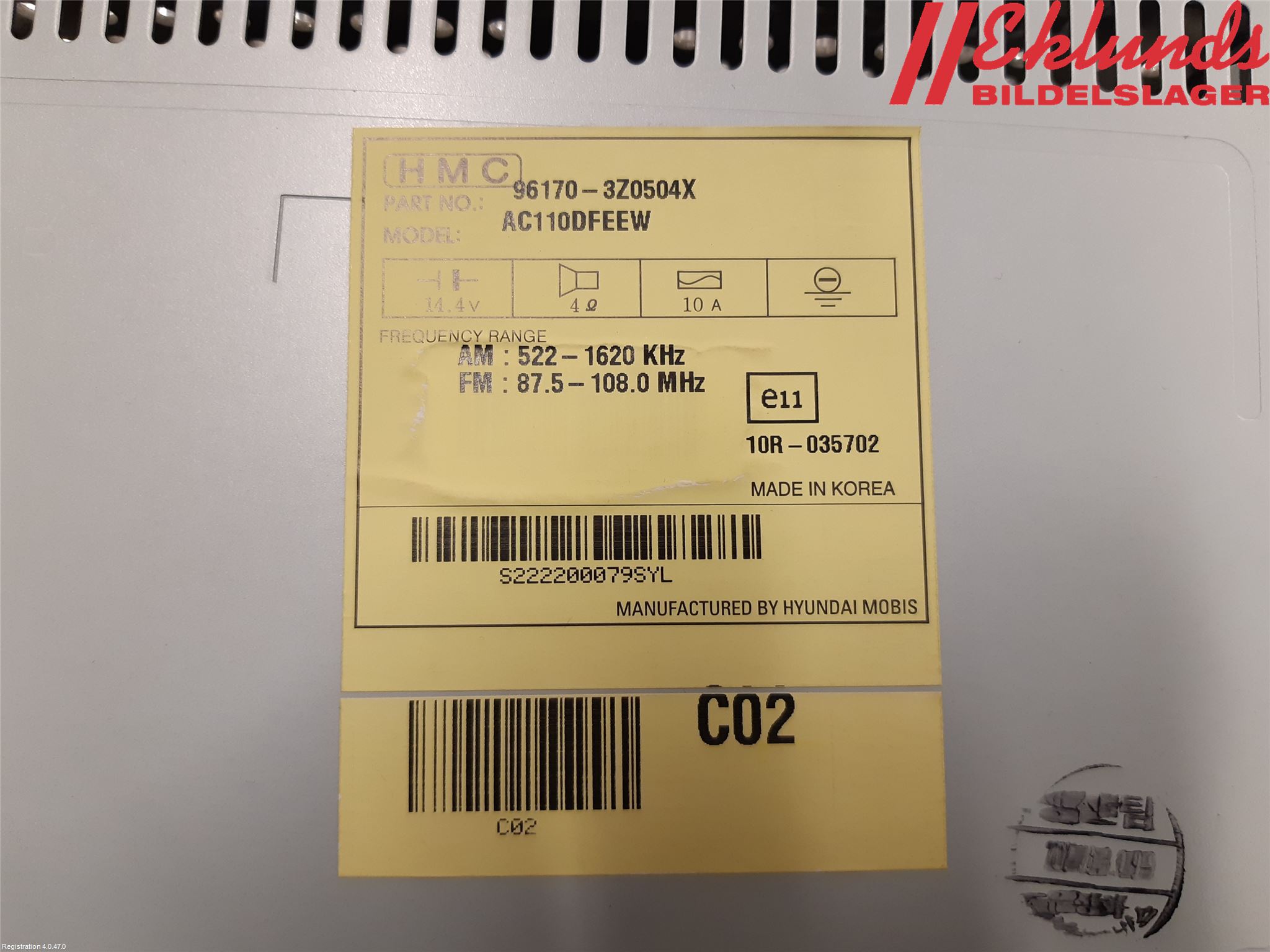 Hyundai i40 08-15 Cd Radio - Multimediapanel