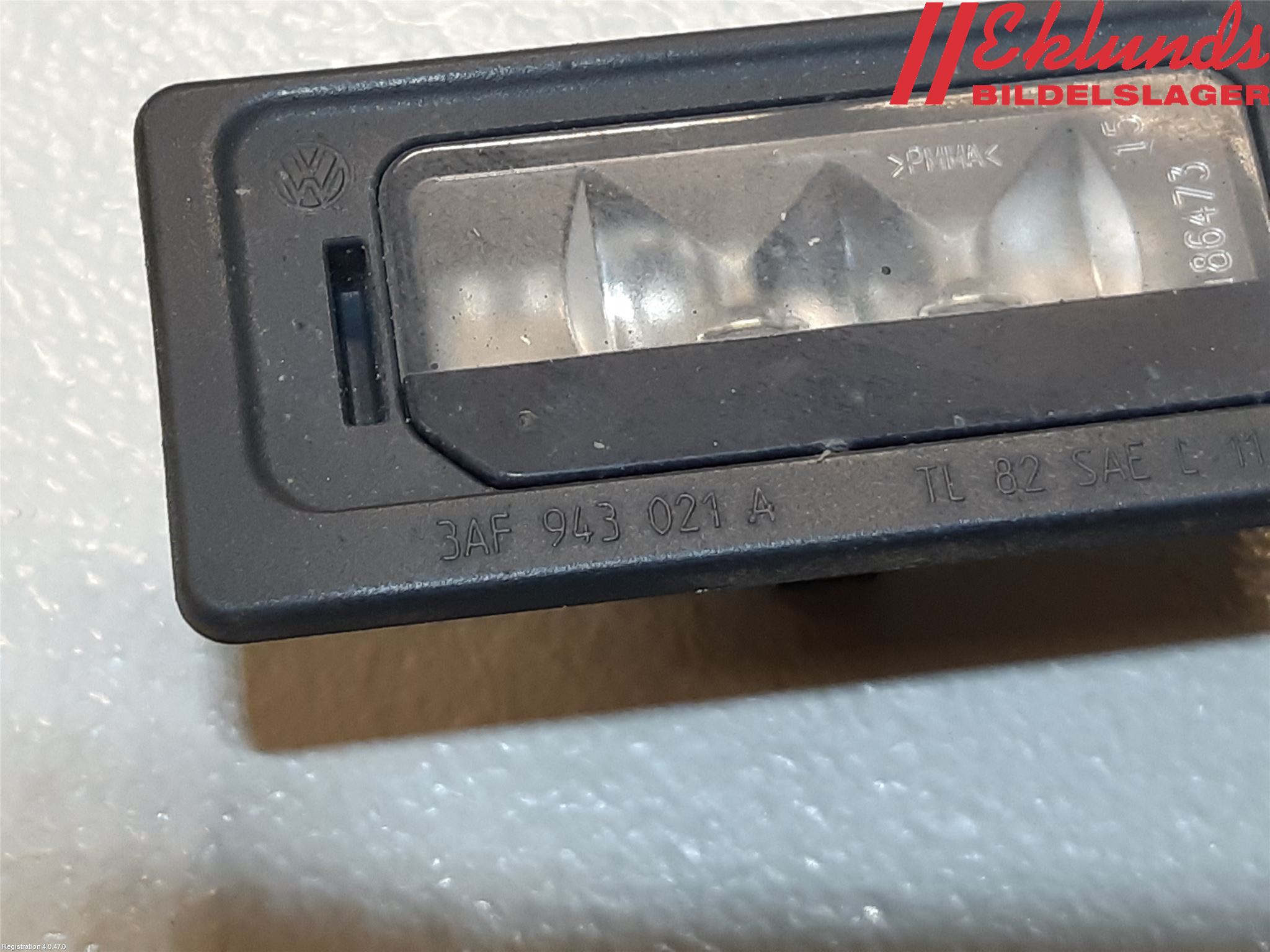 Volkswagen VW SHARAN 11- Skylt Belysning