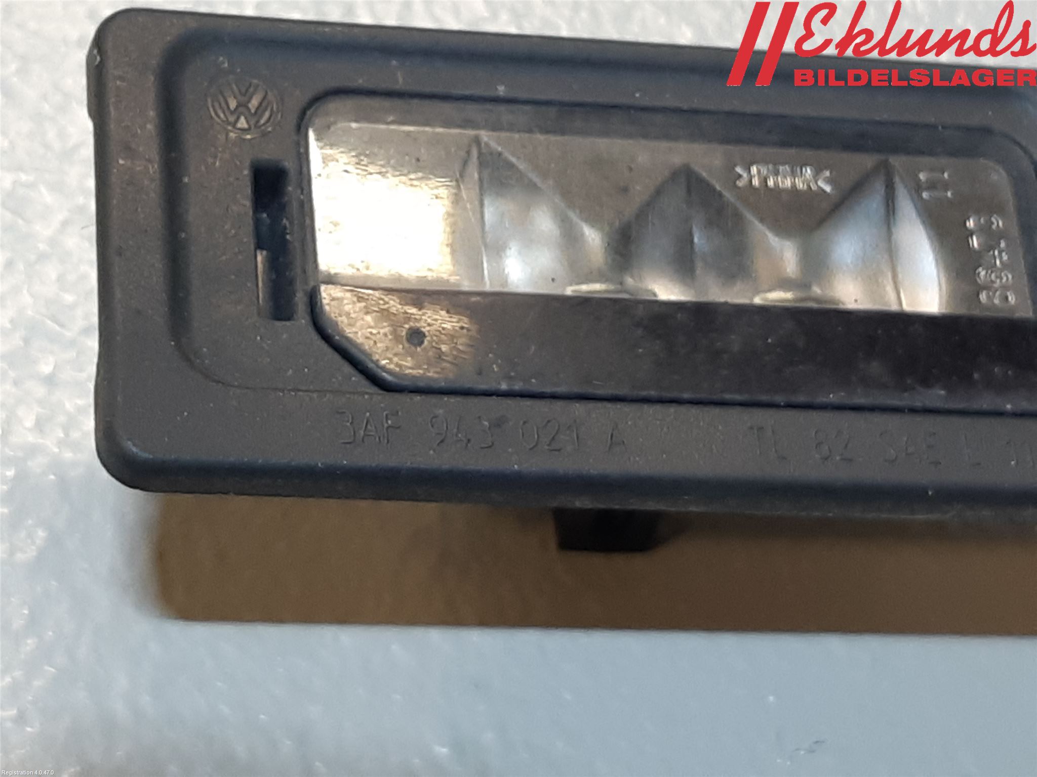 Volkswagen VW SHARAN 11- Skylt Belysning