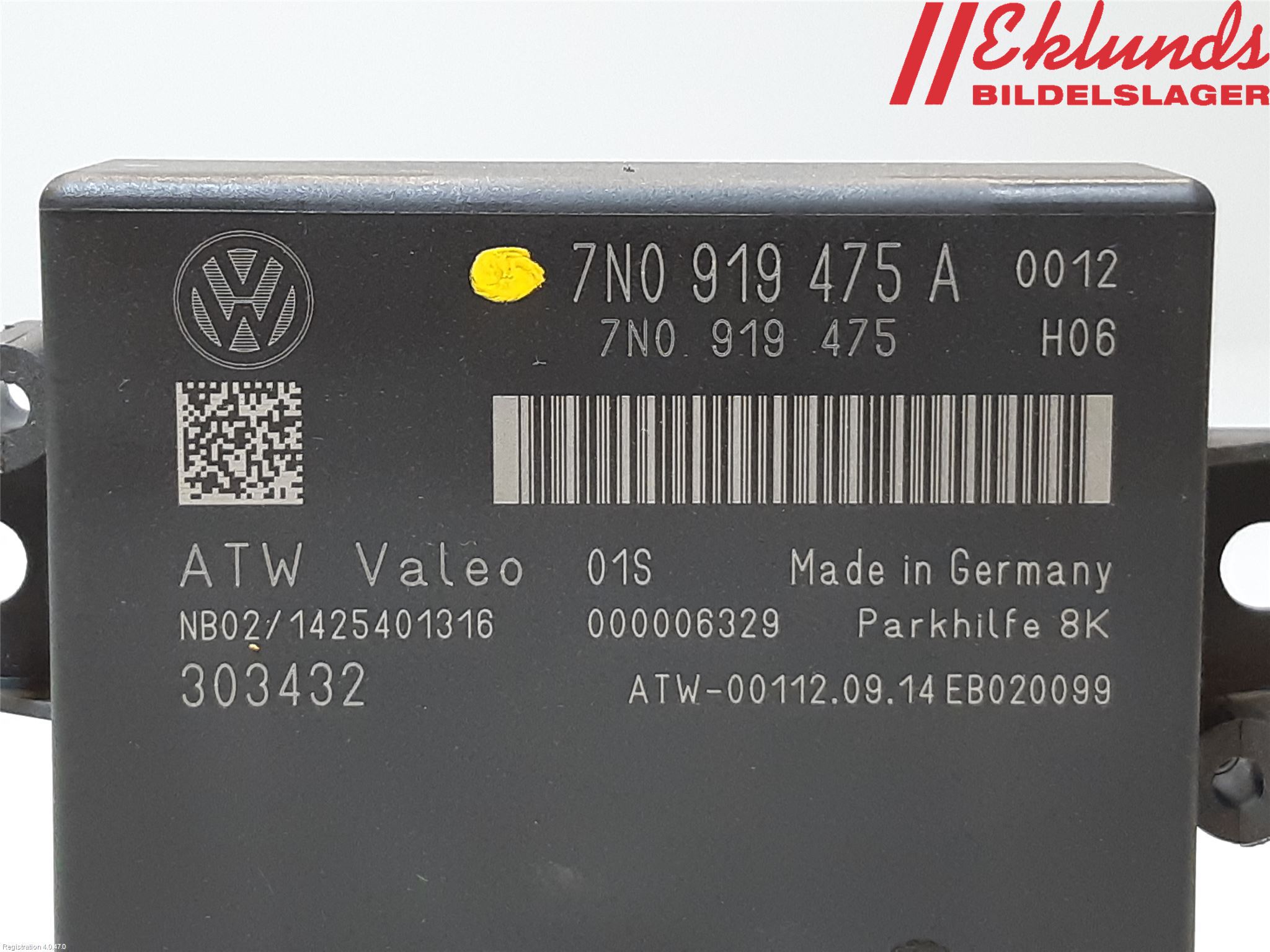 Volkswagen VW SHARAN 11- Styrenhet Parkeringshjälp