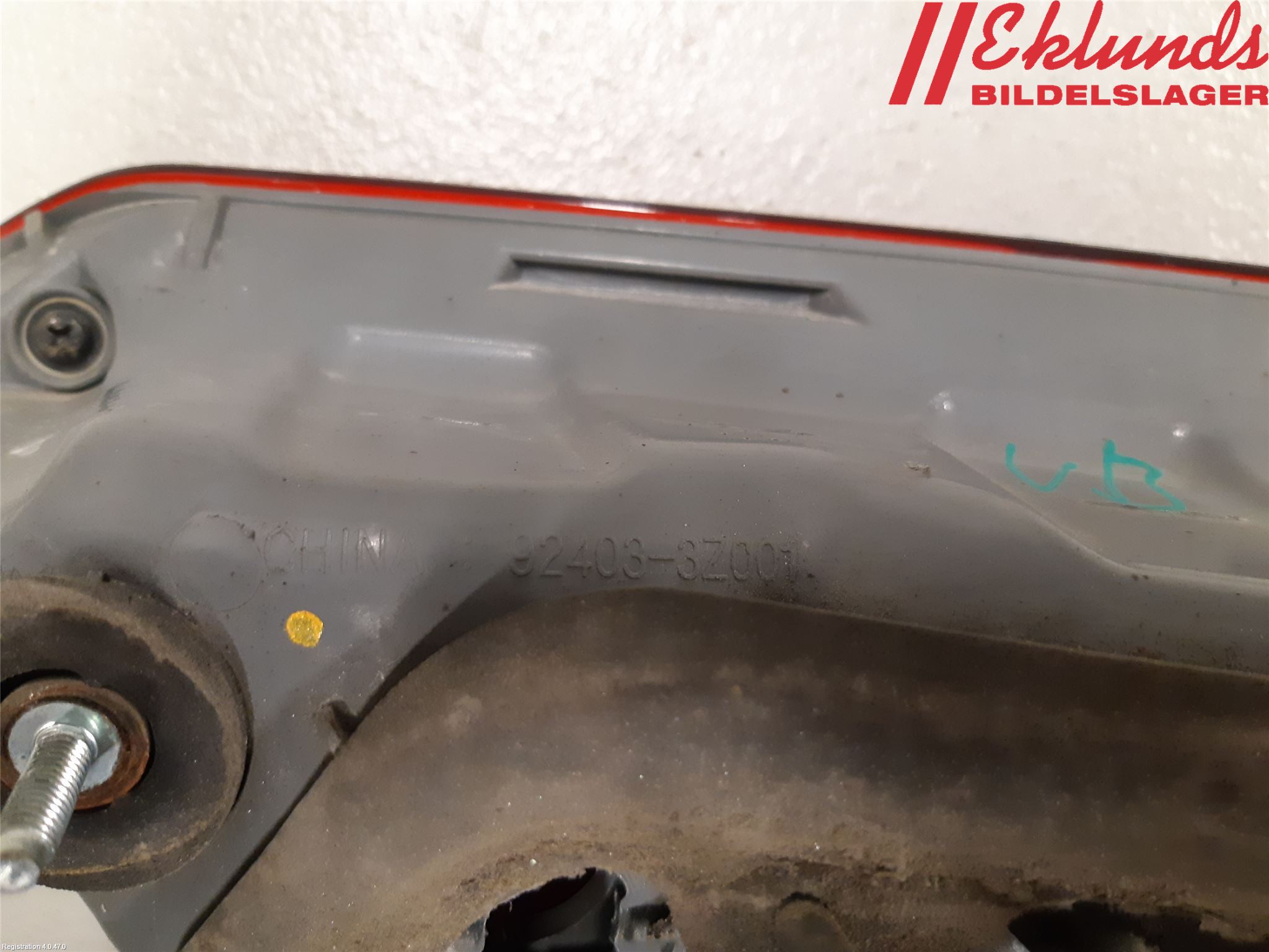 Hyundai i40 08-15 Bakljus Lucka Vä