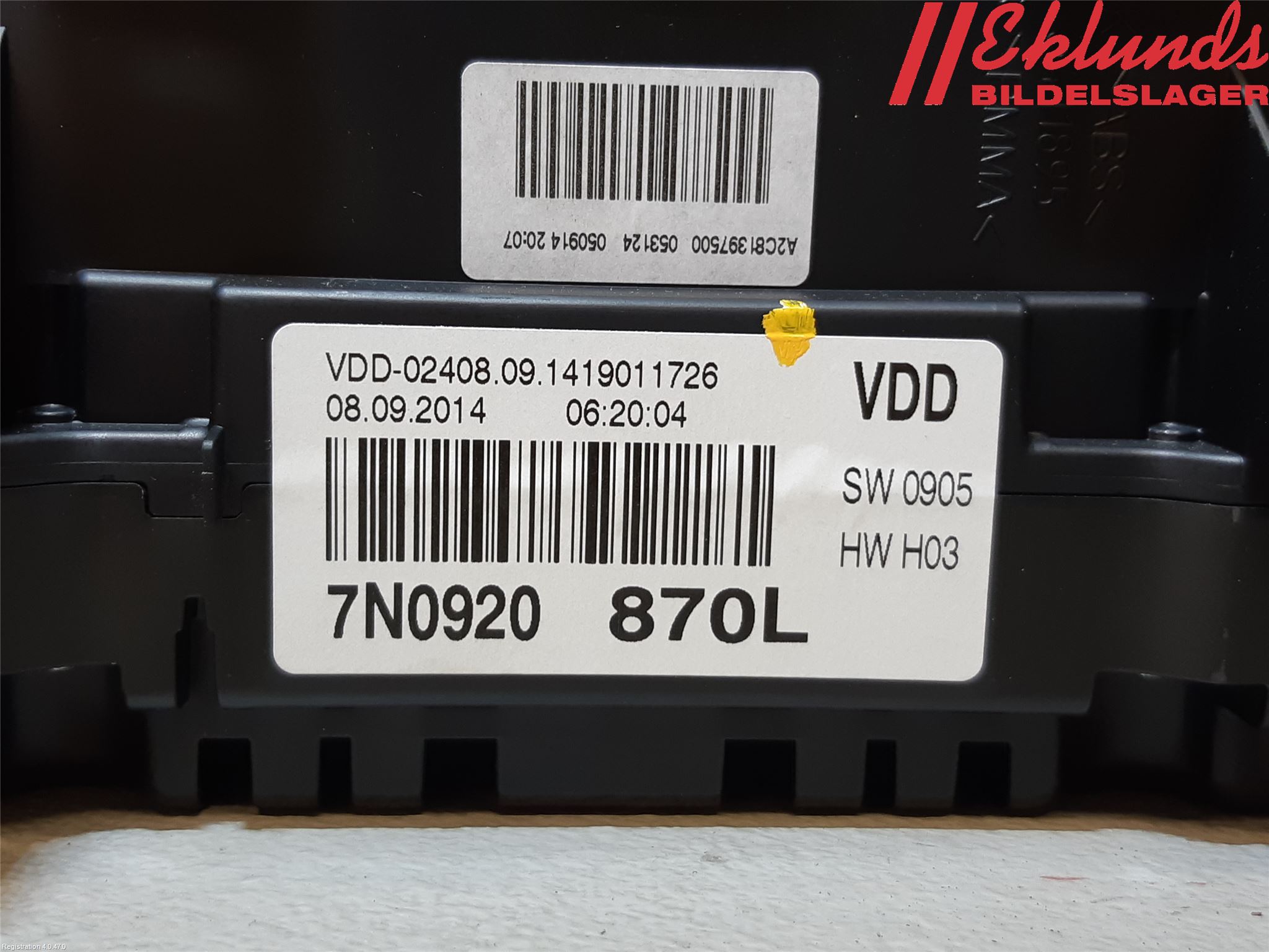 Volkswagen VW SHARAN 11- Instrument Komb