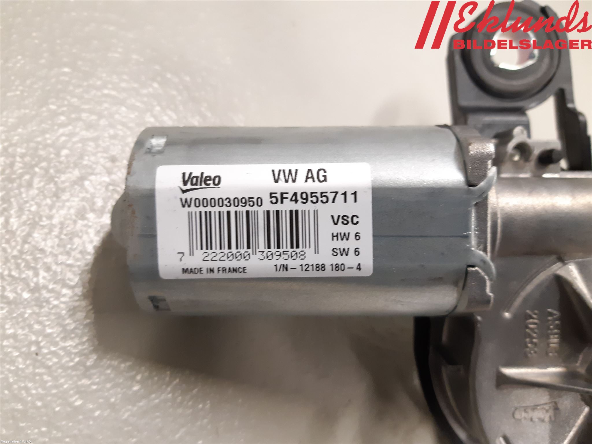 Skoda OCTAVIA (5E) 13-20 Torkarmotor Baklucka