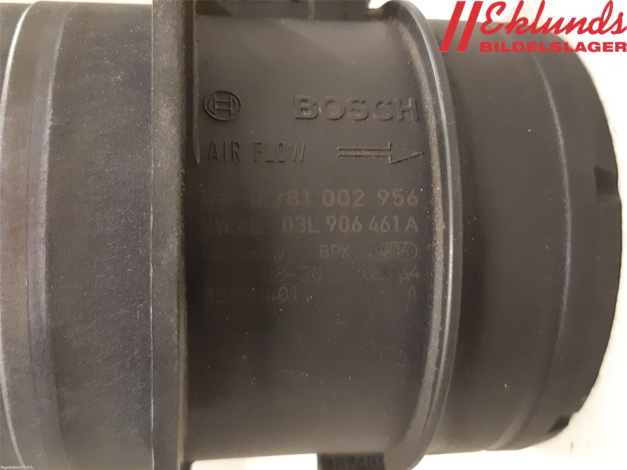 Volkswagen VW SHARAN 11- Injluftmassamätare