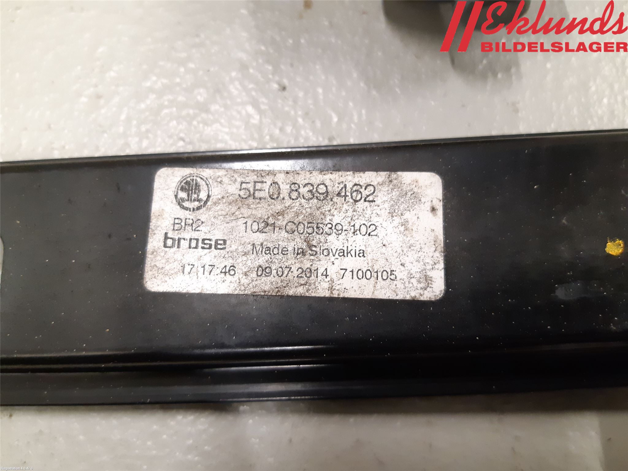 Skoda OCTAVIA (5E) 13-20 Fönsterhiss El Kompl