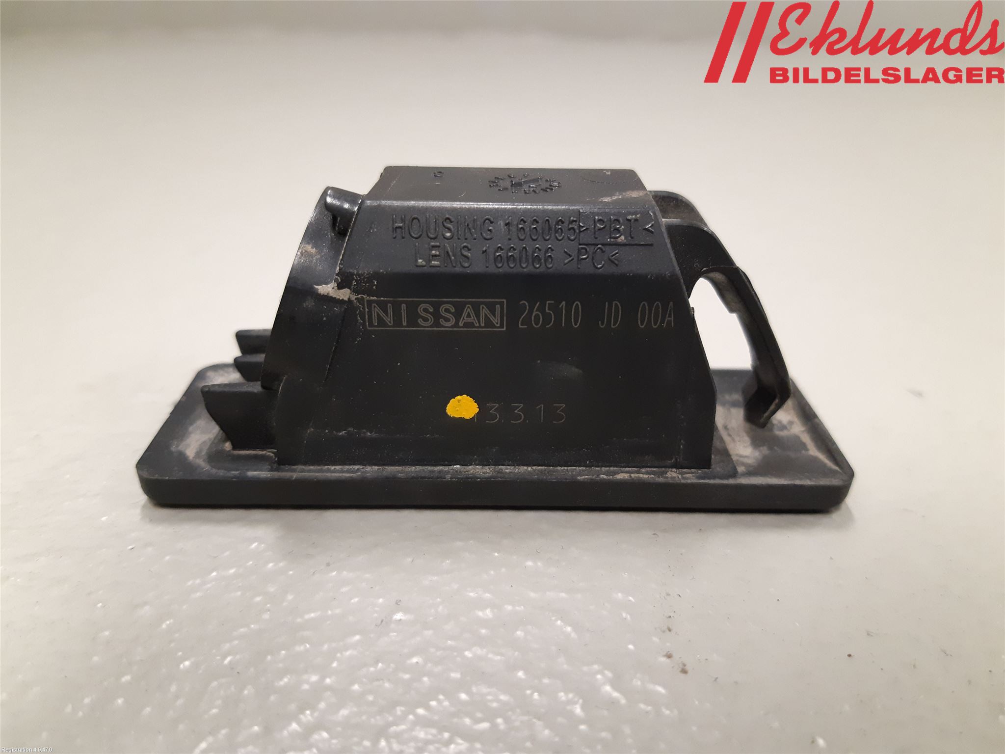 Nissan QASHQAI+2  10-14 Skylt Belysning