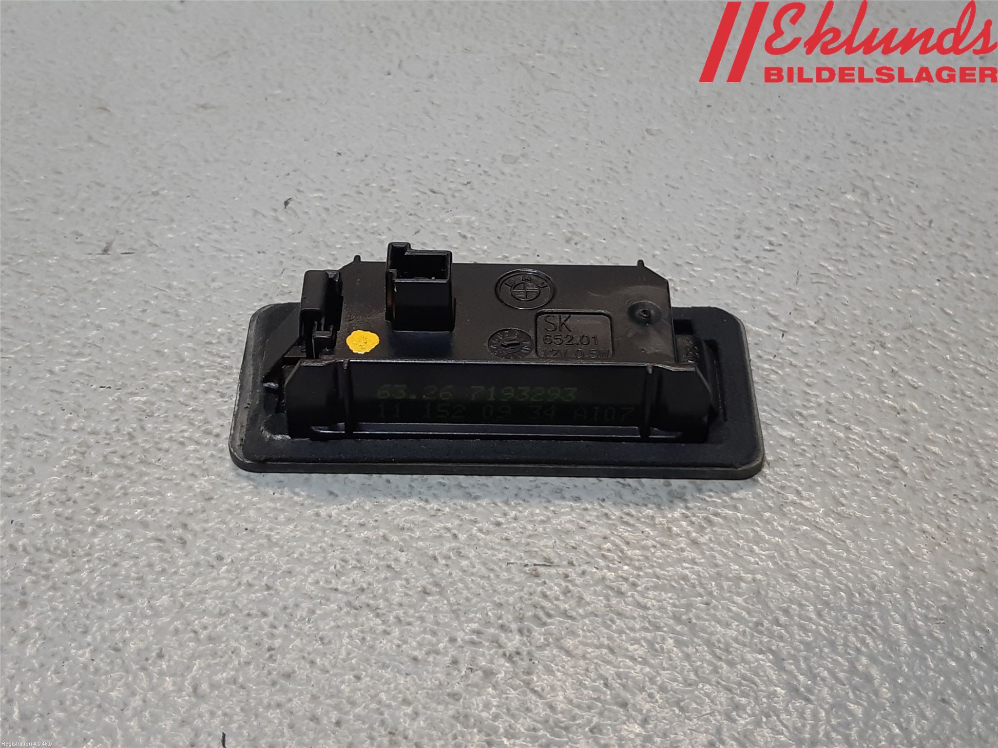 BMW 5 F10/F11/F18 09-17 Skylt Belysning