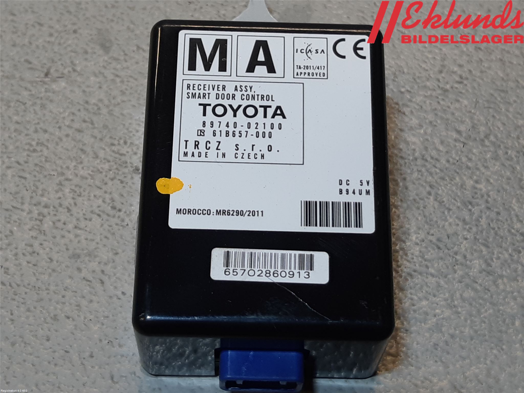 Toyota AURIS 13-19 Styrenhet Övrigt