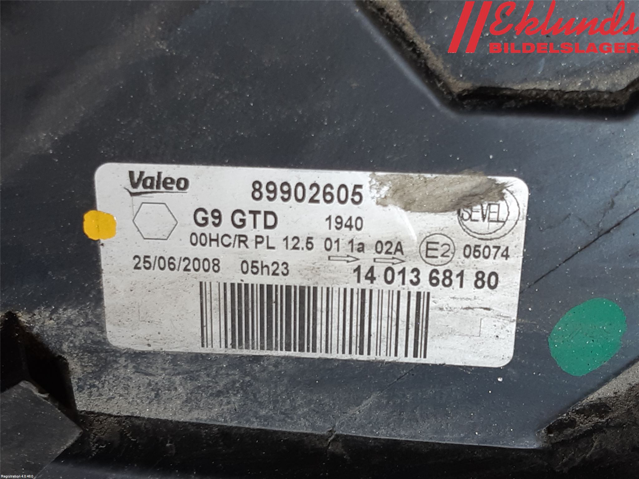 Citroen JUMPY 07-16 Strålkastare Vänster