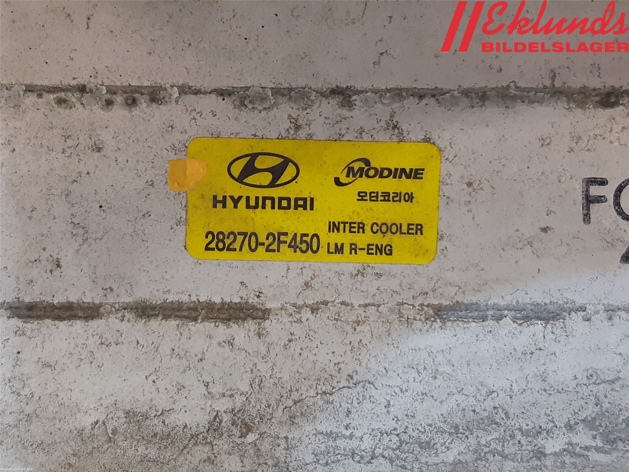 Hyundai ix35 Laddluft-Intercooler Kyl