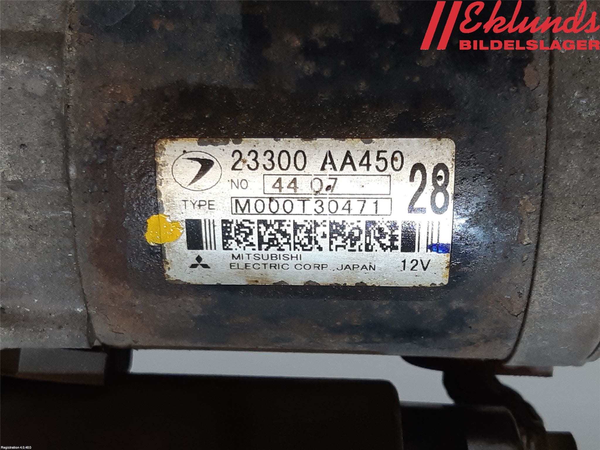 Subaru FORESTER SG 03-05 Startmotor