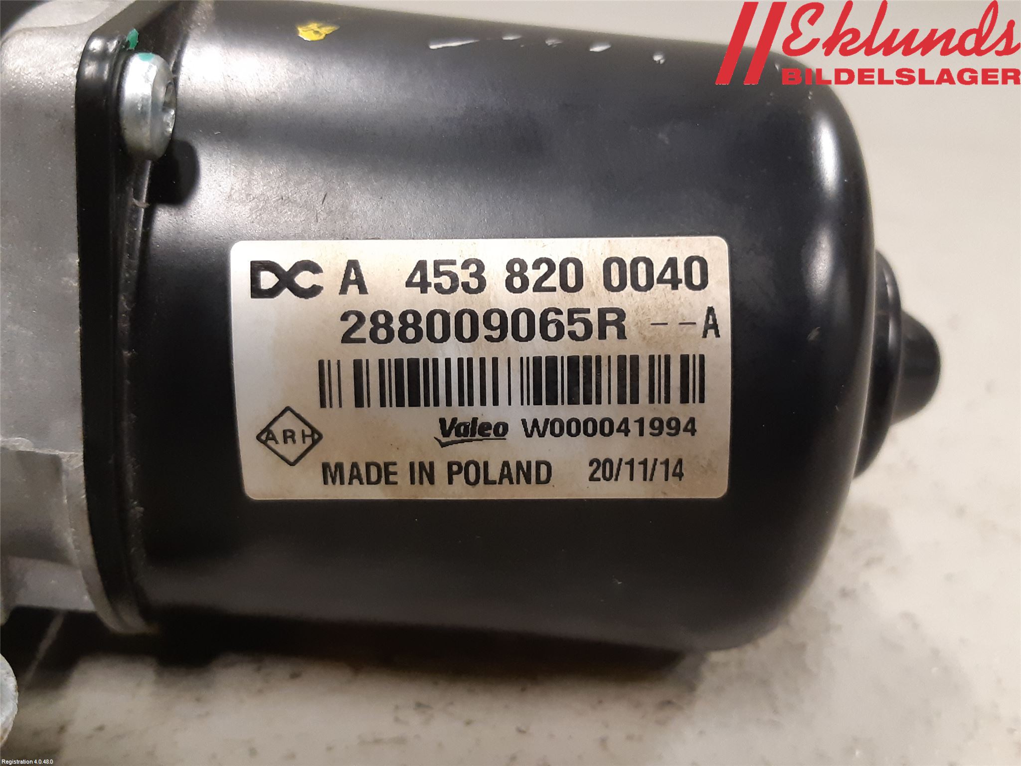 Smart FORTWO III 15-24 Torkarmotor Vindruta
