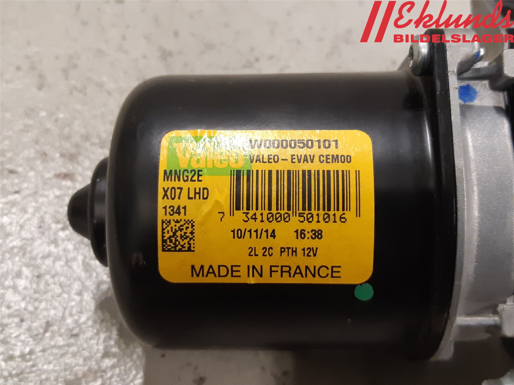 Smart FORTWO III 15-24 Torkarmotor Vindruta