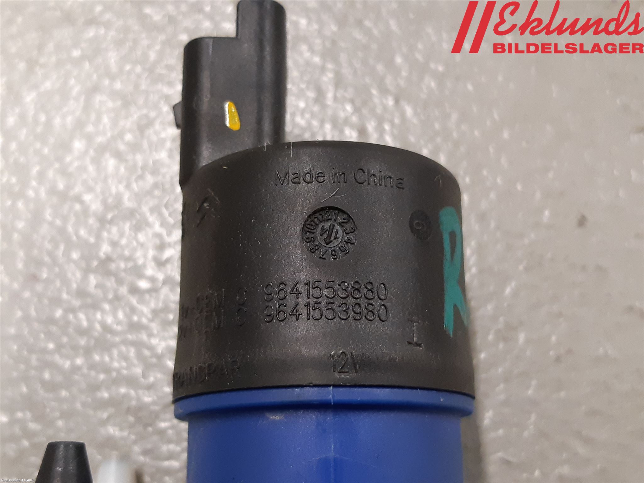 Smart FORTWO III 15-24 Spolarpump Vindruta