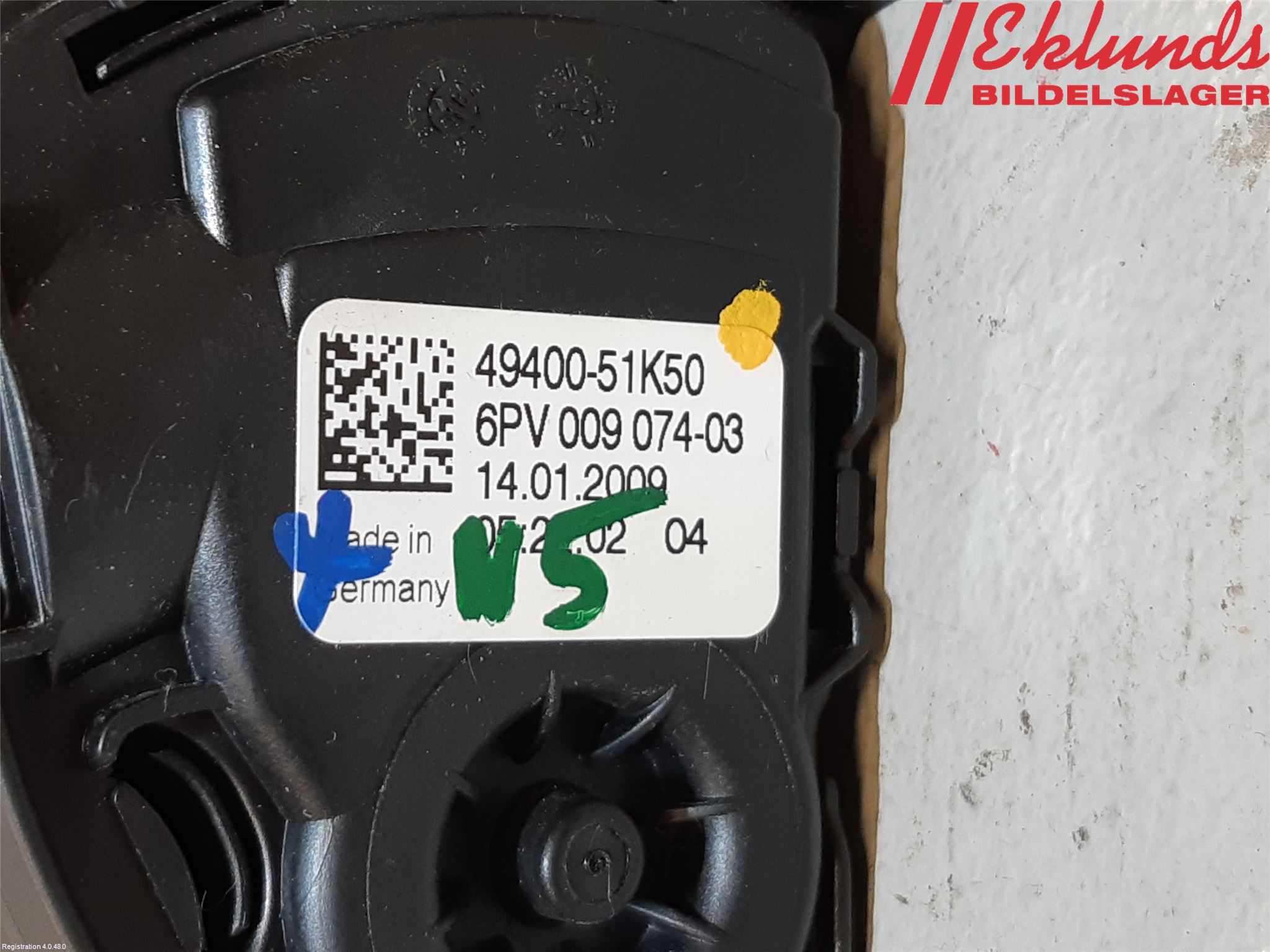 Opel AGILA B 08-15 Gaspedal