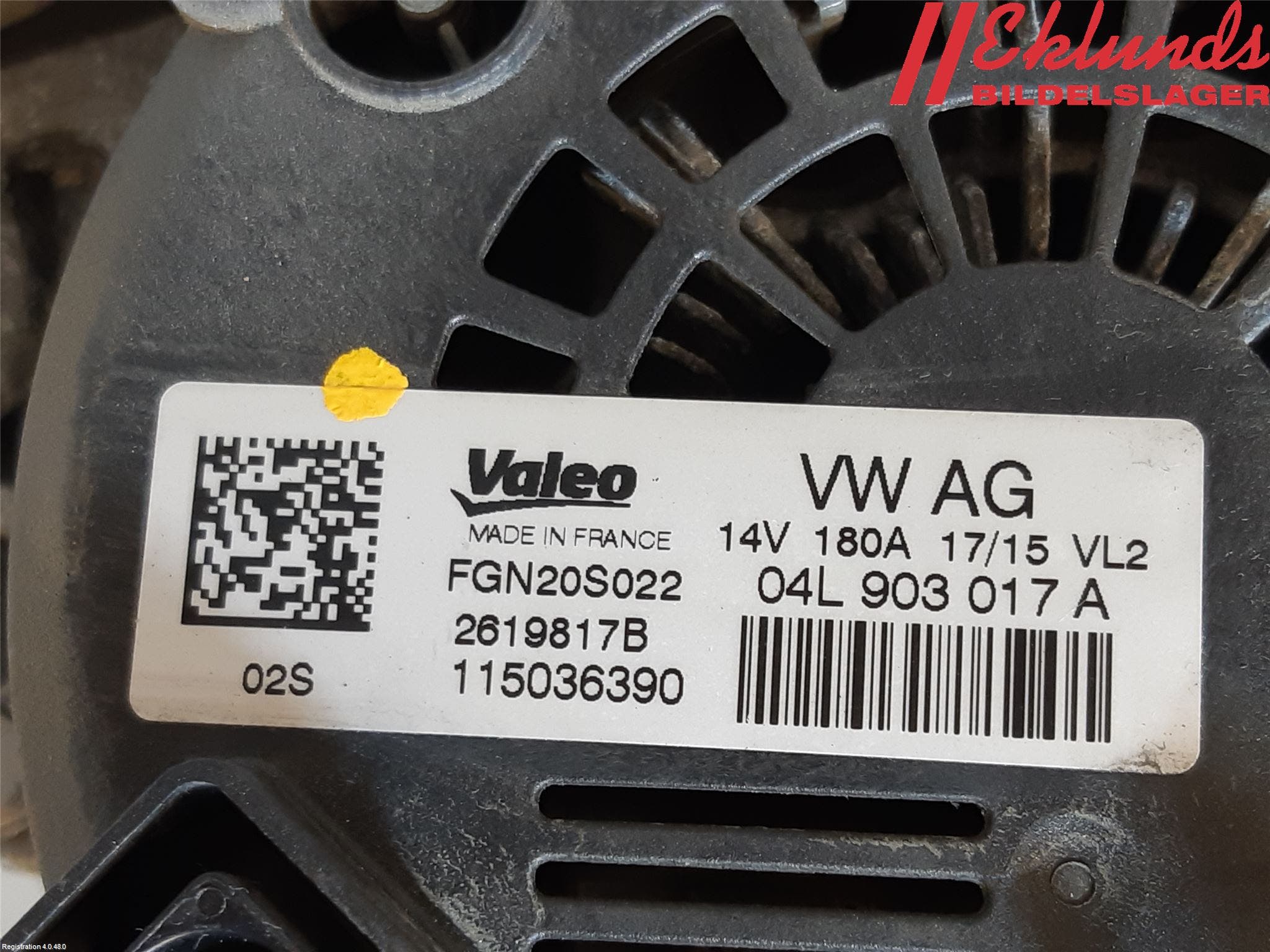 Audi A4 12-15 Generator