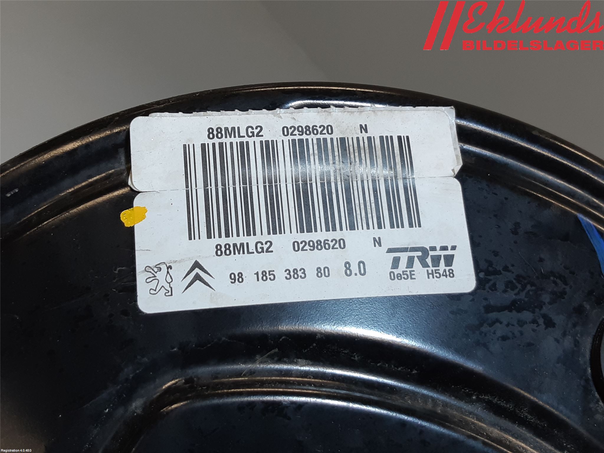 Peugeot PARTNER 16-18 Bromsservo