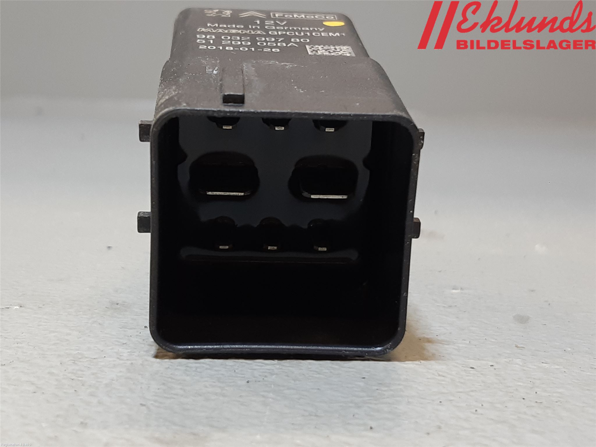 Peugeot PARTNER 16-18 Relä Glödning Diesel