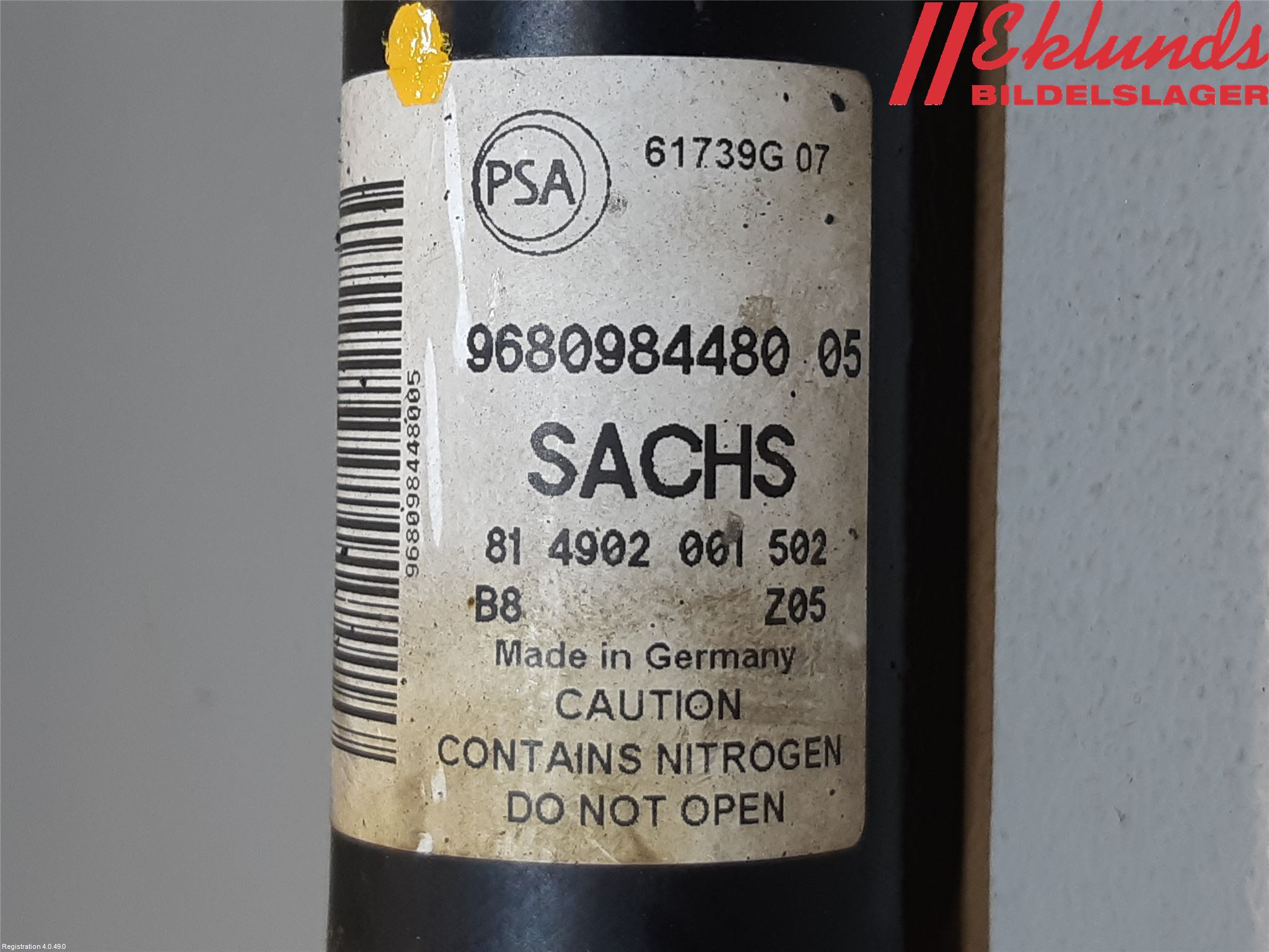 Peugeot PARTNER 16-18 Stötdämpare Bak