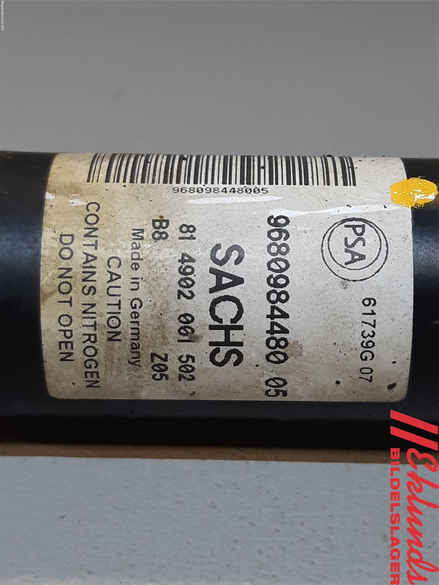 Peugeot PARTNER 16-18 Stötdämpare Bak