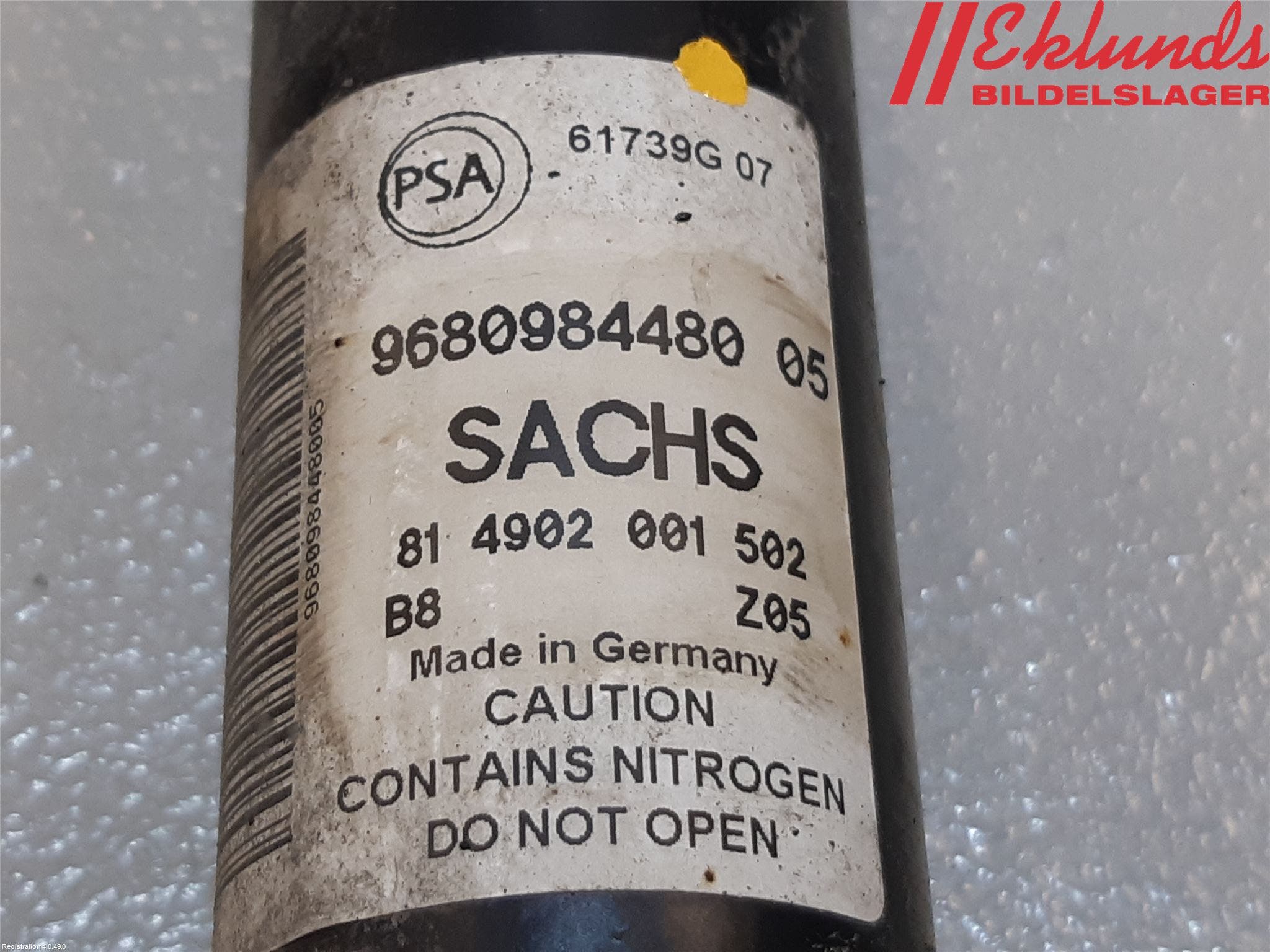 Peugeot PARTNER 16-18 Stötdämpare Bak