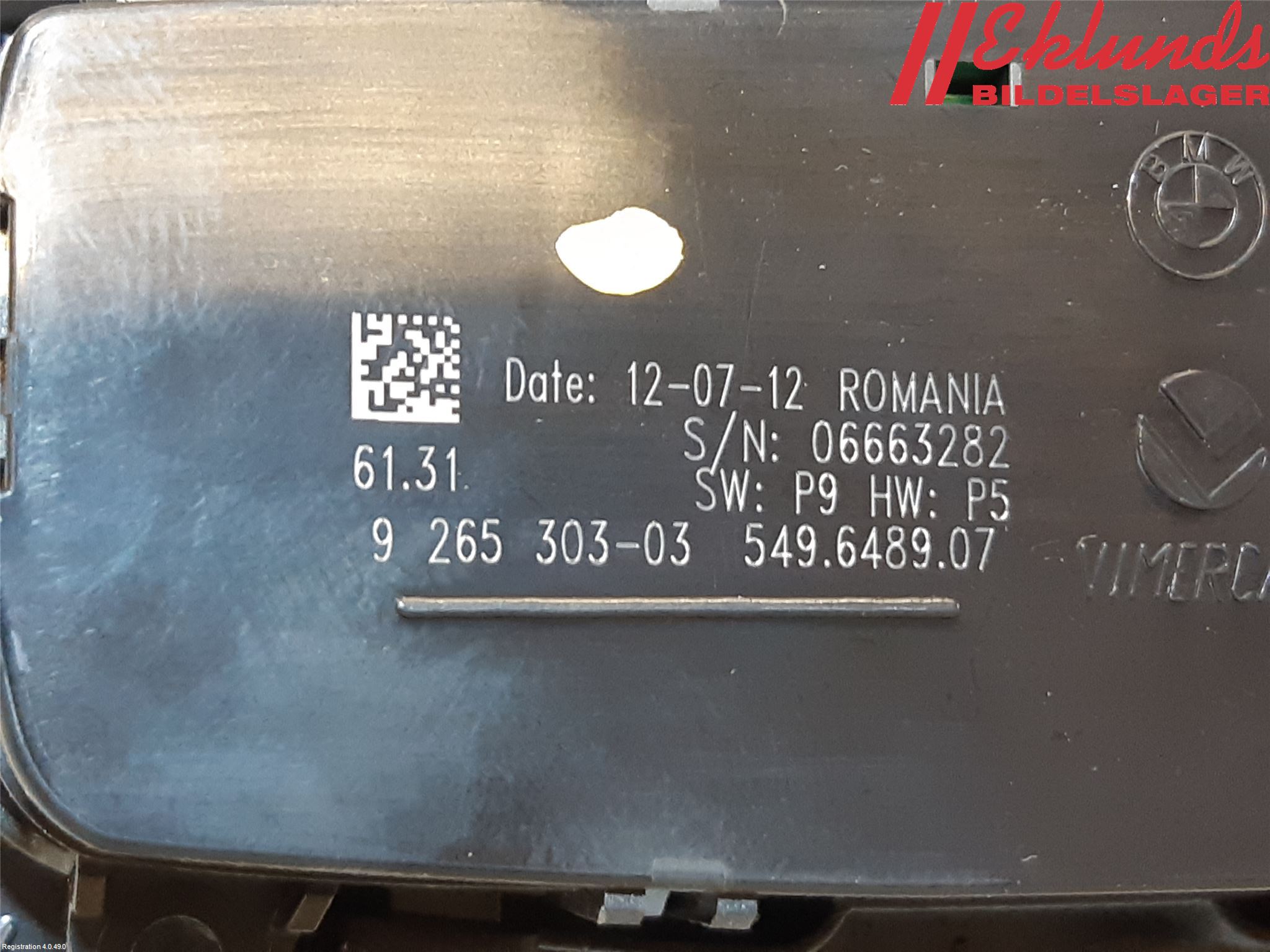 BMW 3 F30/F31/F80 12-19 Strömställare Ljus