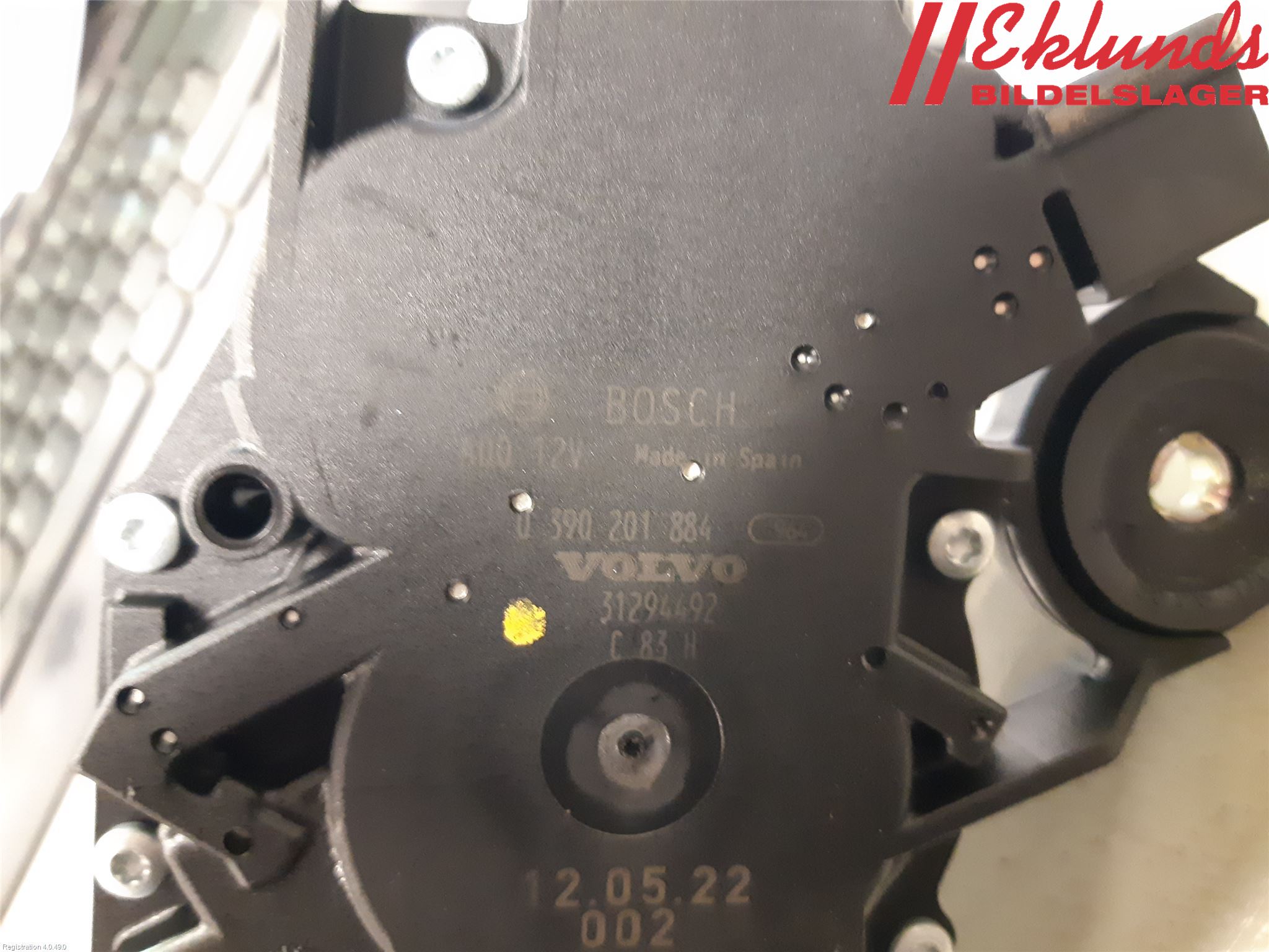 Volvo V60 11-13 Torkarmotor Baklucka