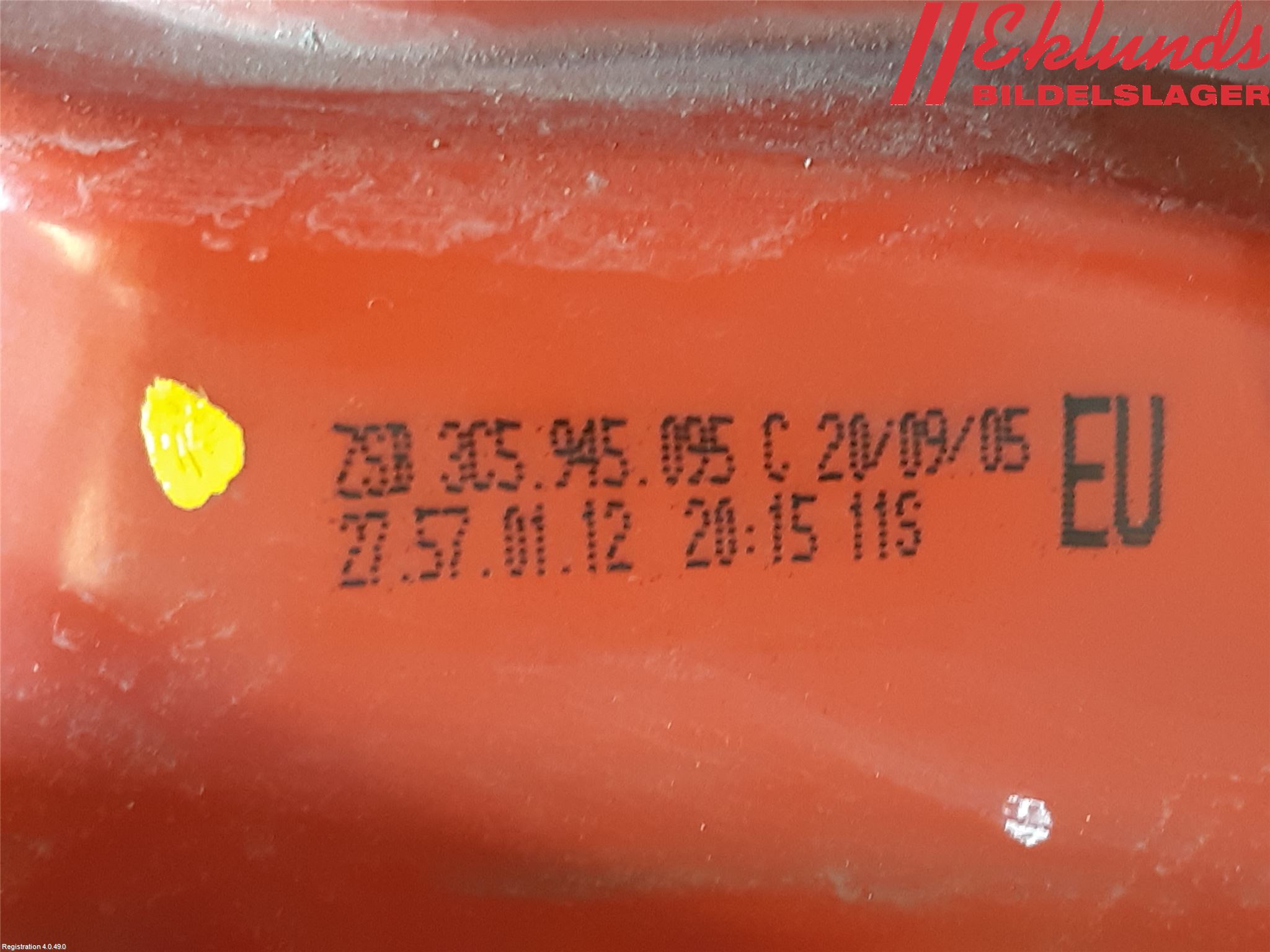 Volkswagen VW PASSAT 05-11 Bakljus Vänster