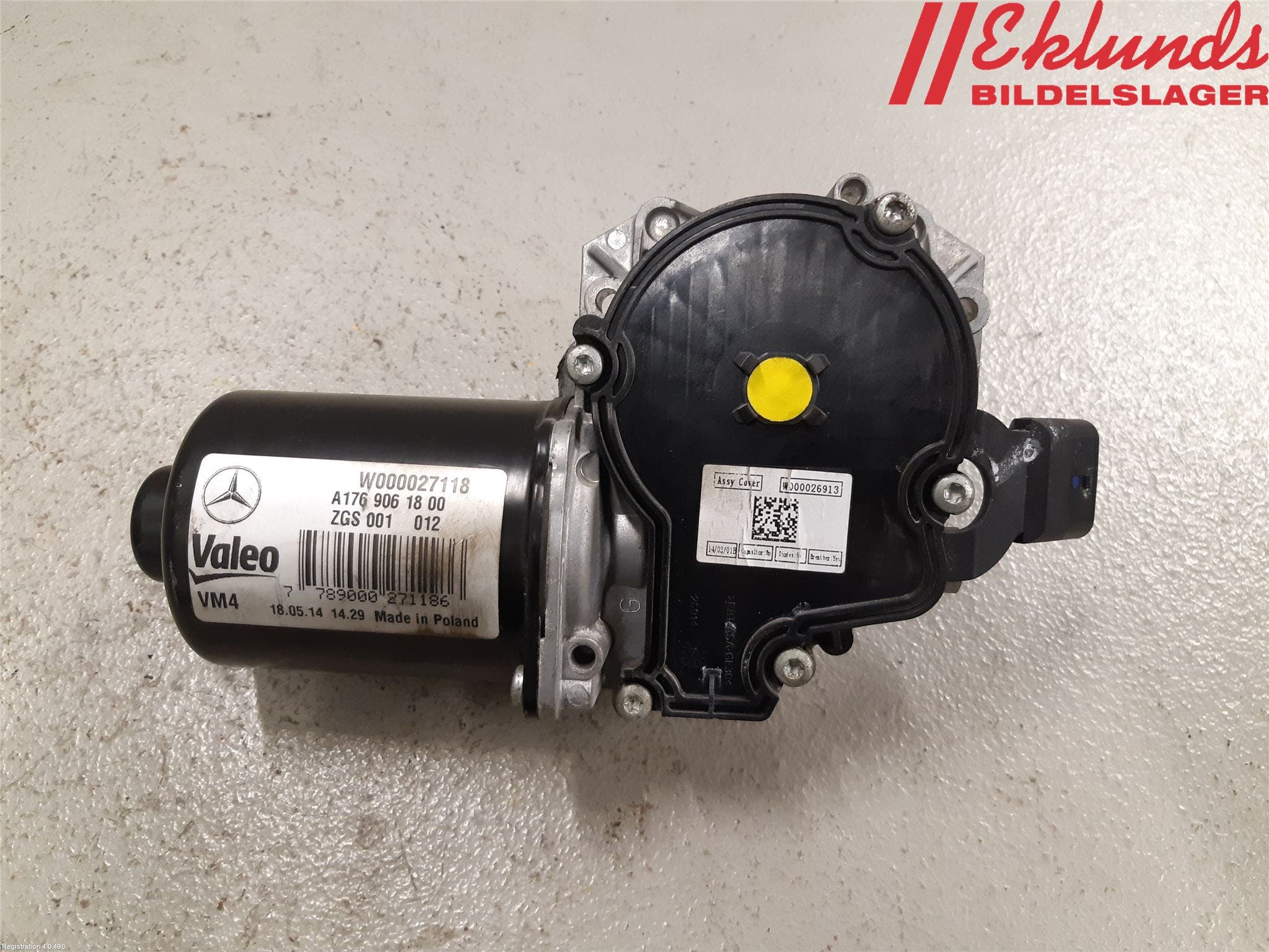 Mercedes-Benz MB CLA-KLASS (C117/X117) 13-19 Torkarmotor Vindruta