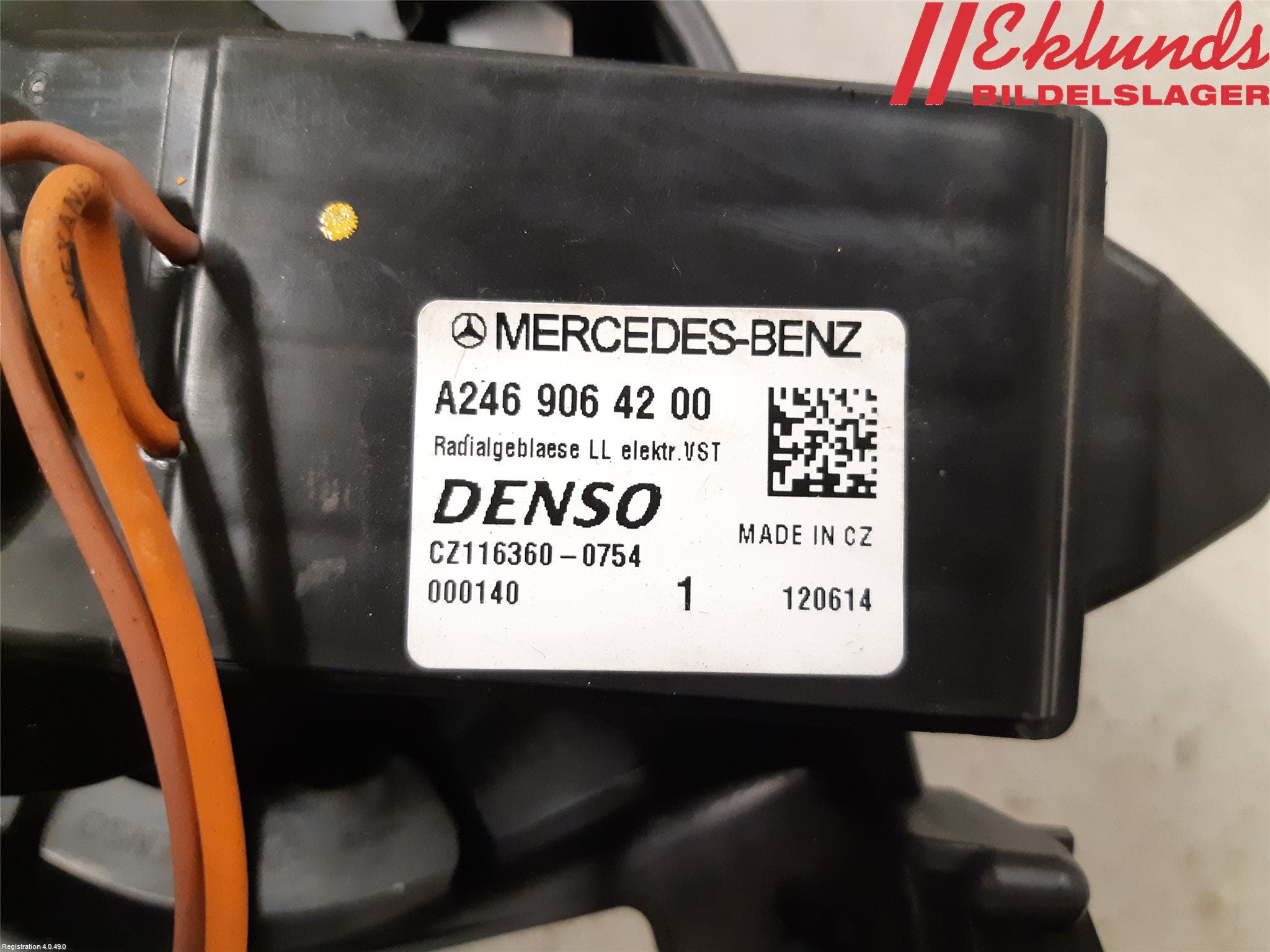 Mercedes-Benz MB CLA-KLASS (C117/X117) 13-19 Värmefläkt