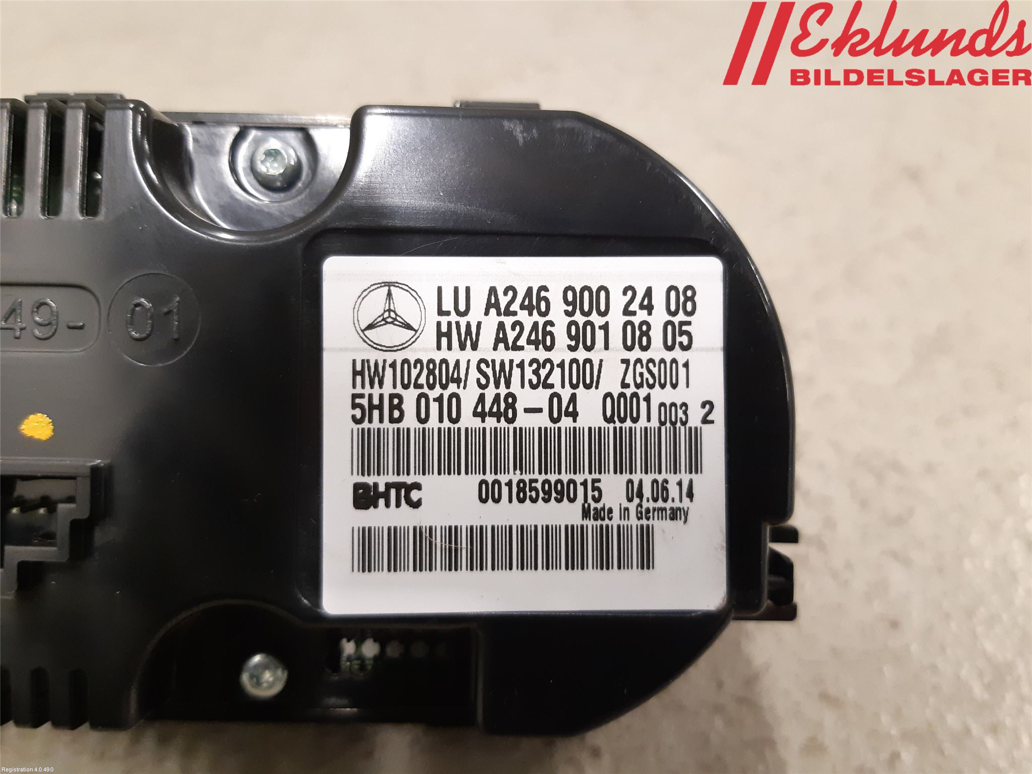 Mercedes-Benz MB CLA-KLASS (C117/X117) 13-19 Ac Styrenhet Ac Manöveren