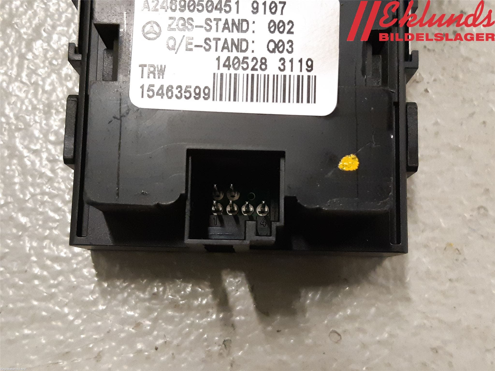 Mercedes-Benz MB CLA-KLASS (C117/X117) 13-19 Strömställare Parkeringsbroms