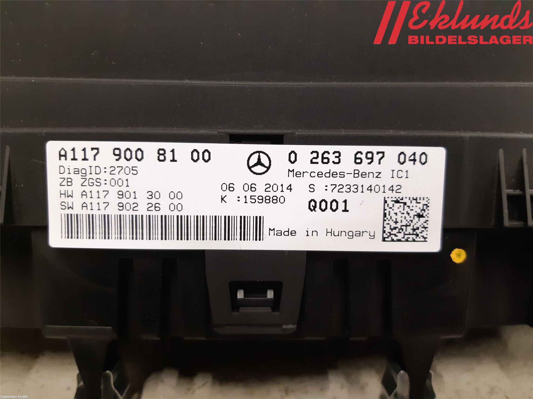 Mercedes-Benz MB CLA-KLASS (C117/X117) 13-19 Instrument Komb